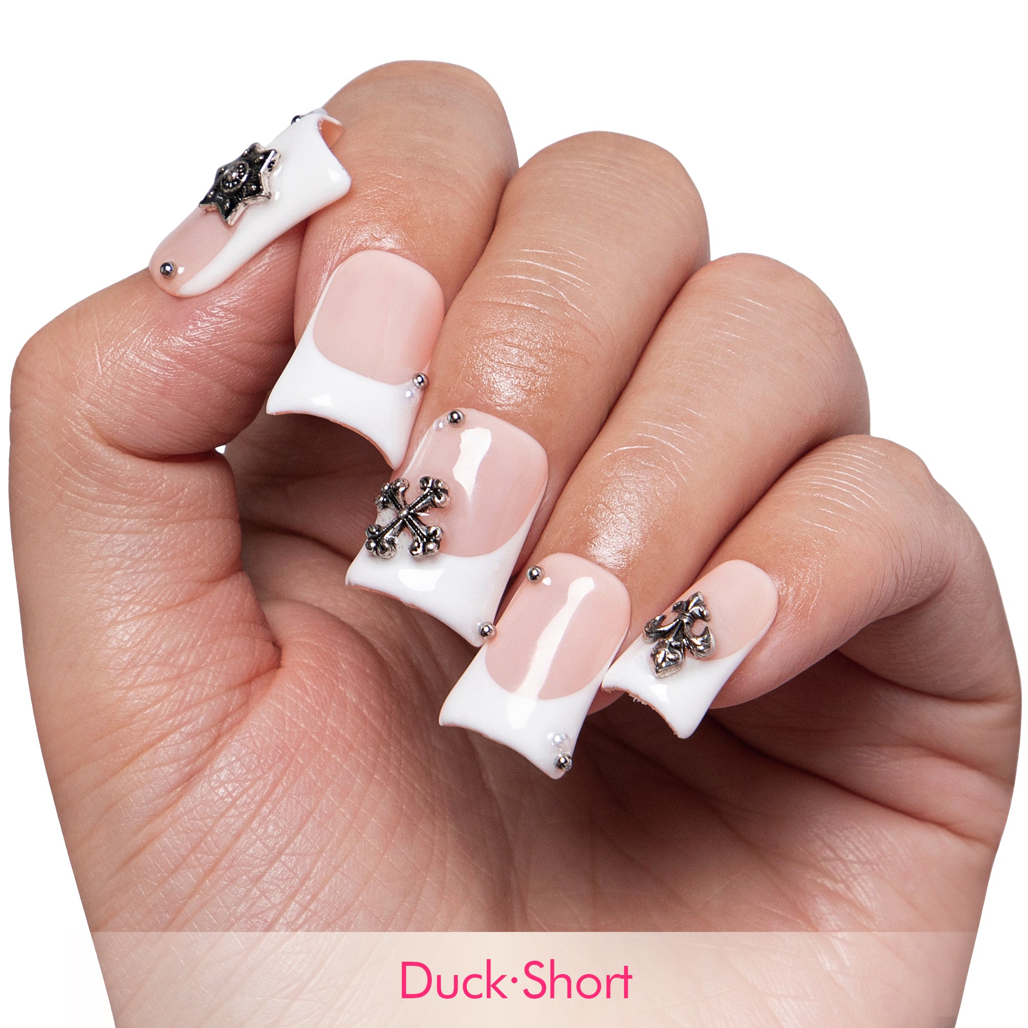 Sunday Morning French Tip Handmade Nails H280
