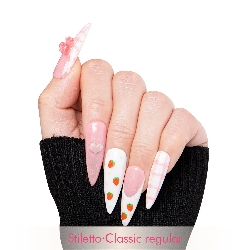 Strawberry Mousse Handmade Nails H286