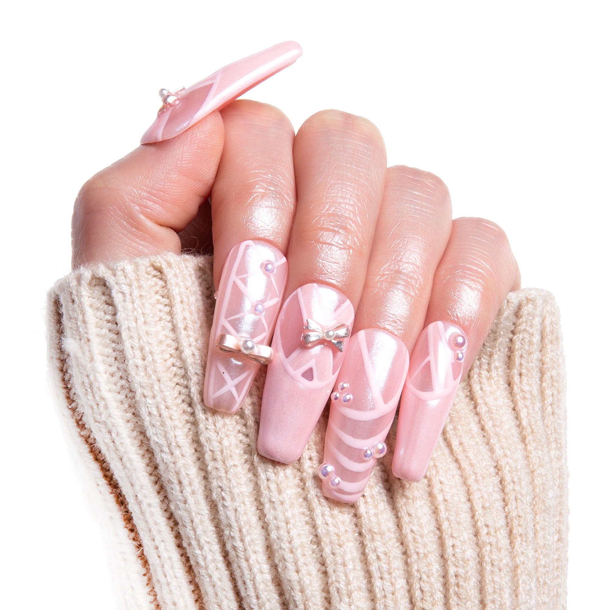 Tiptoe Ballet Handmade Nails H291