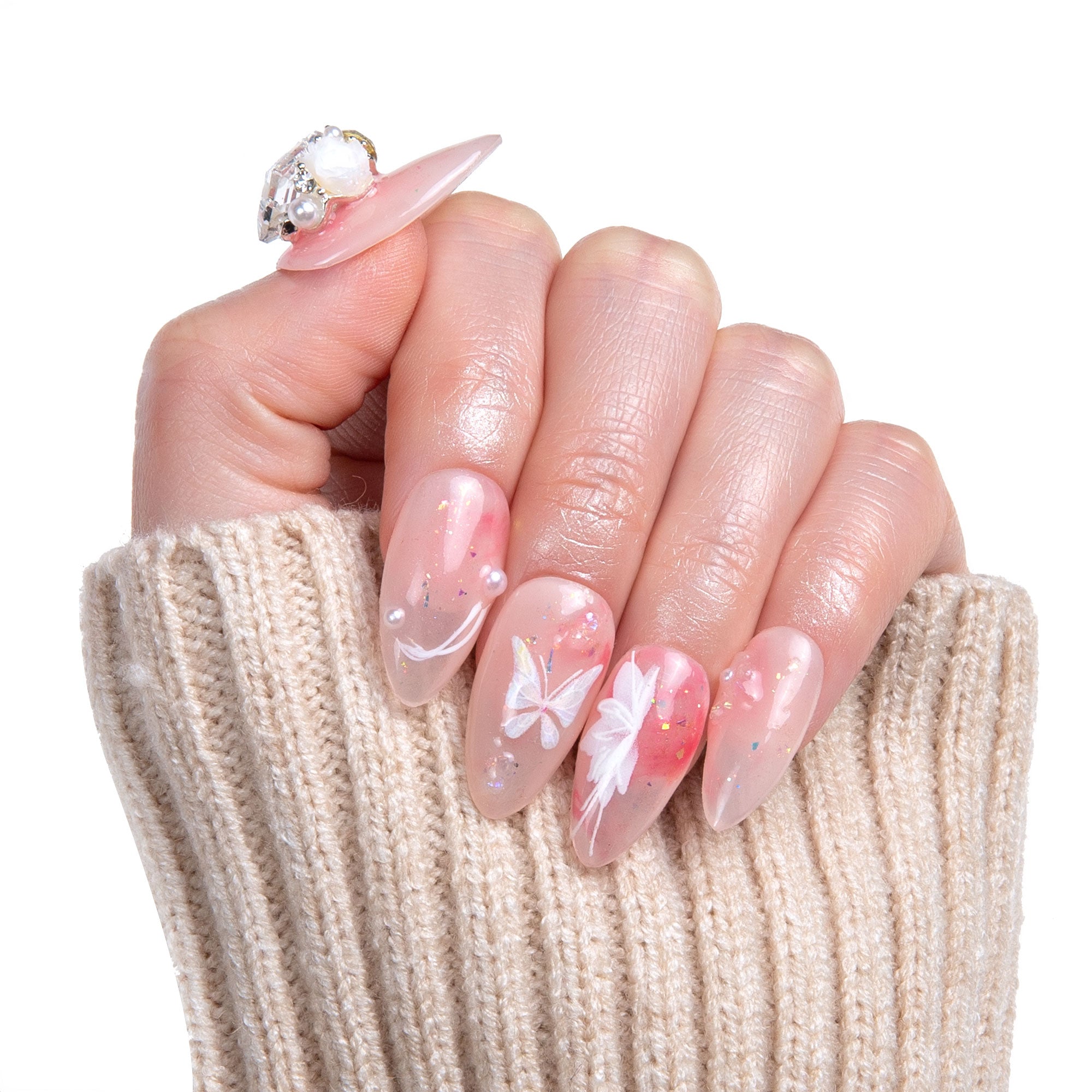 Love is in the air Handmade Nails H296