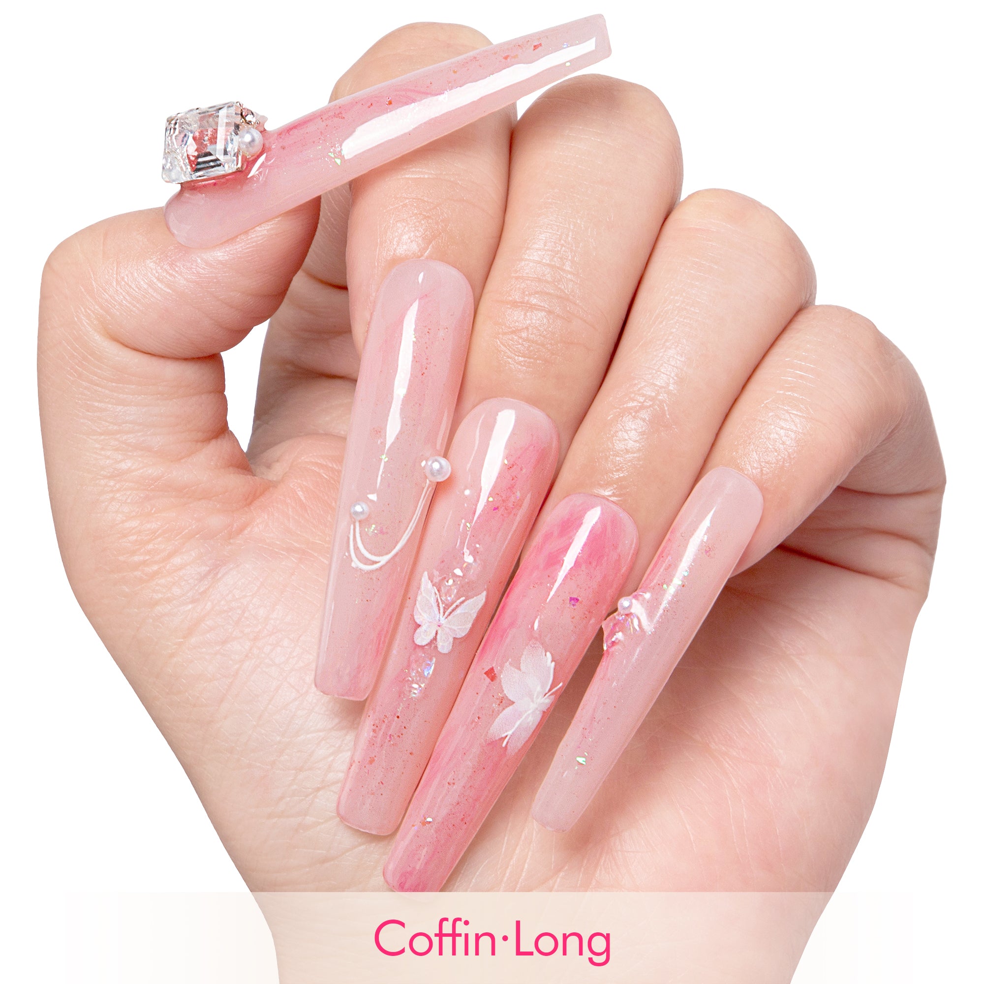 Love is in the Air Handmade Nails H296