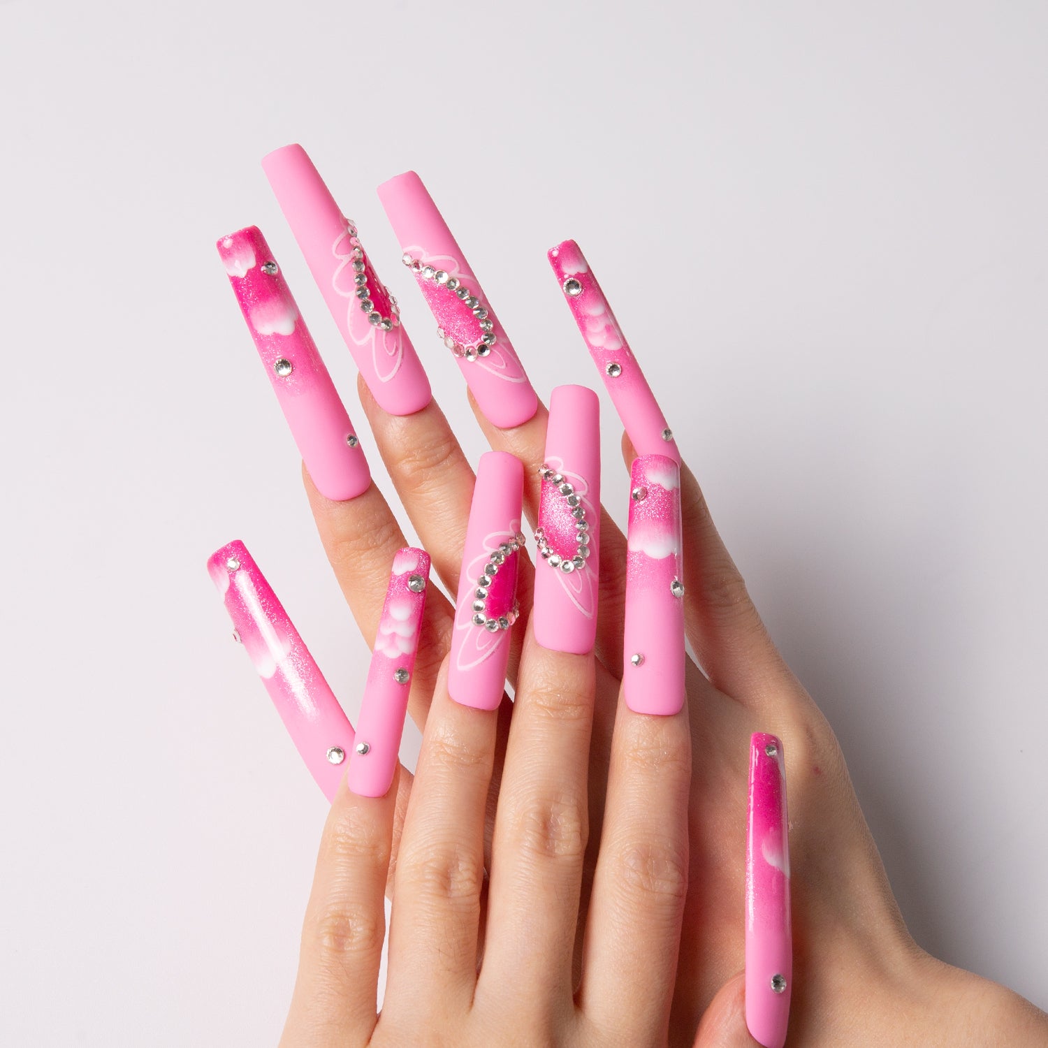 Pink Paradise Handmade Nails H302