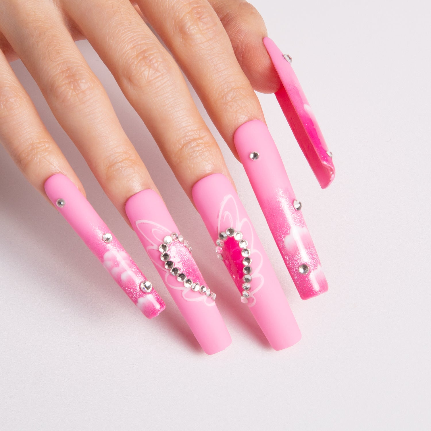 Pink Paradise Handmade Nails H302