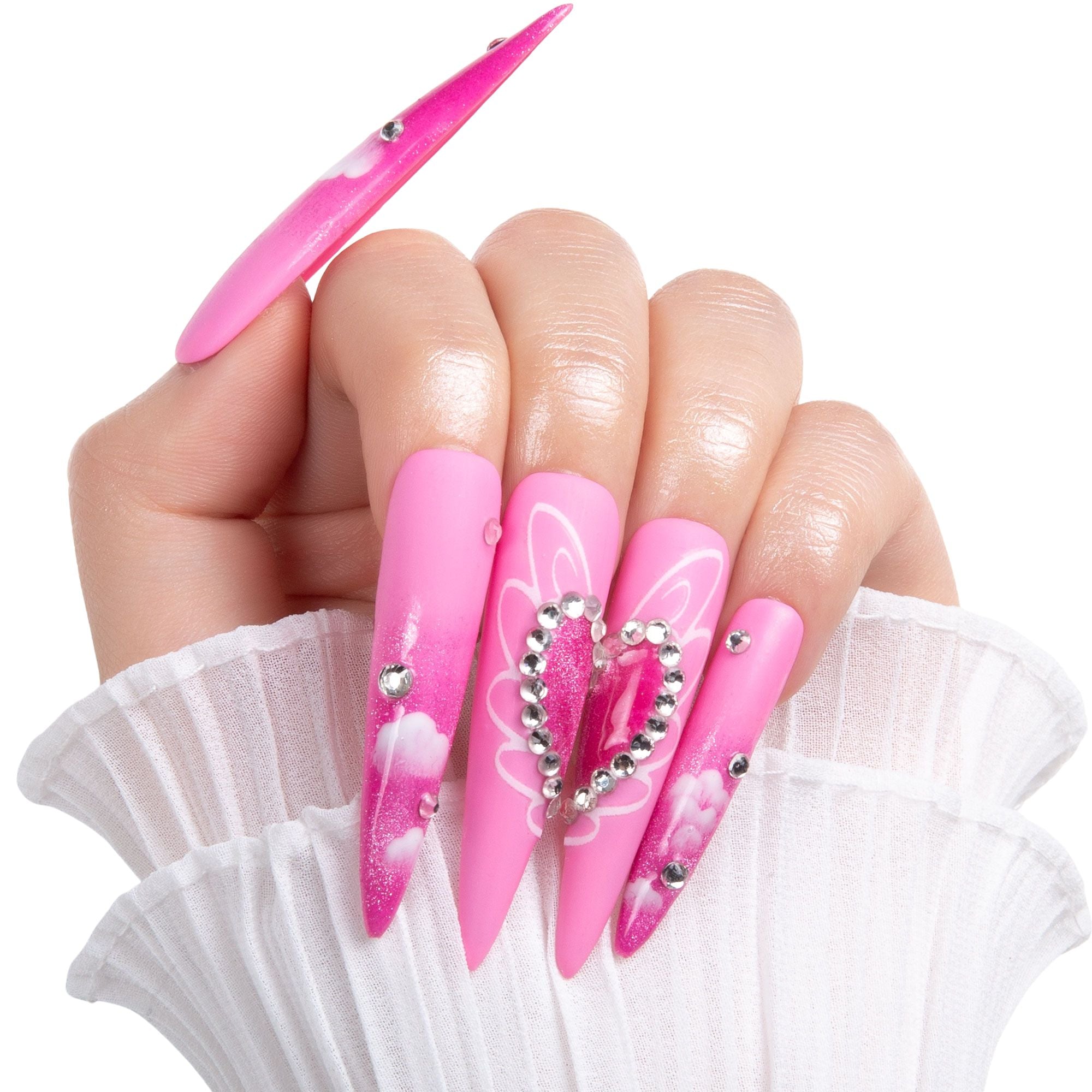 Pink Paradise Handmade Nails H302