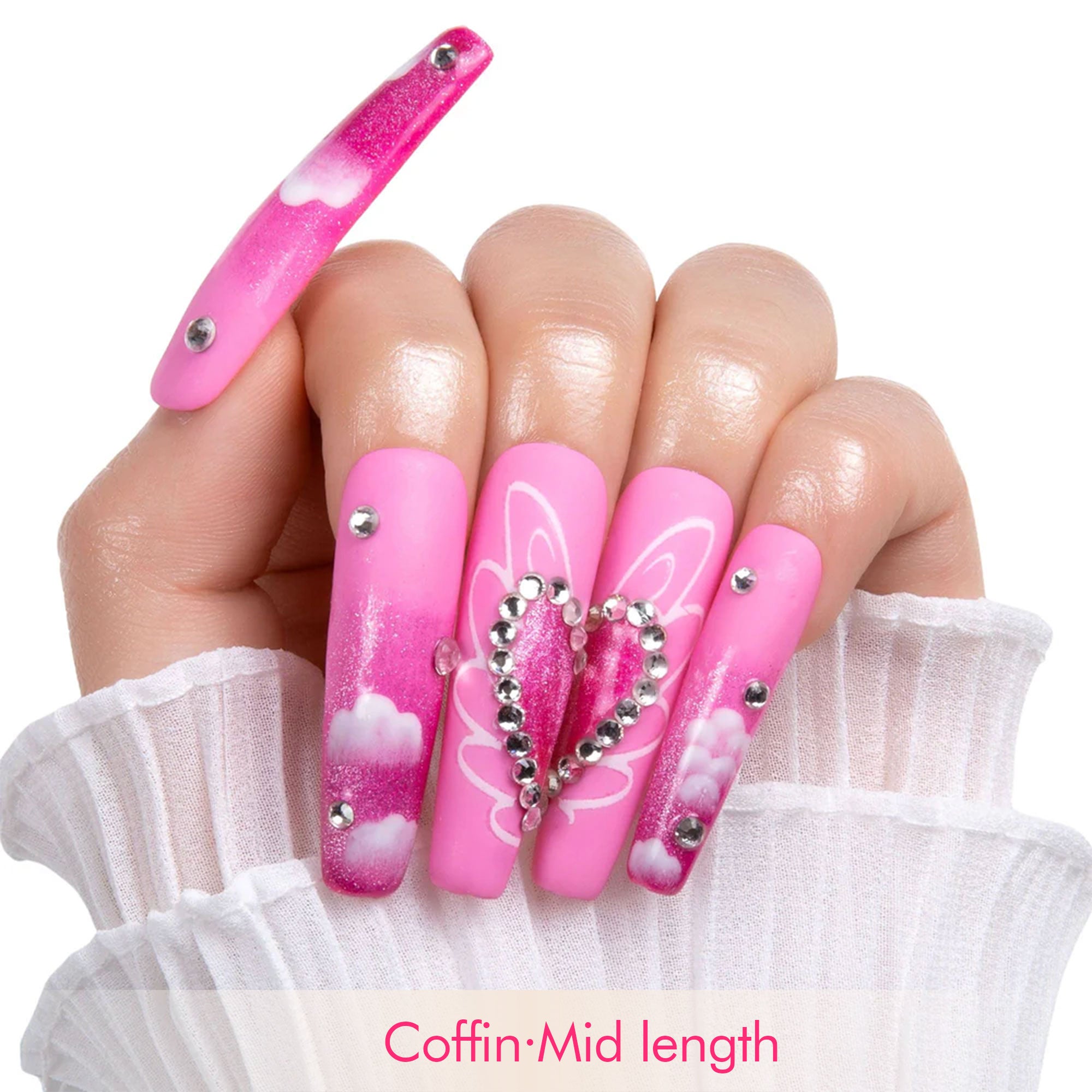 Pink Paradise Handmade Nails H302