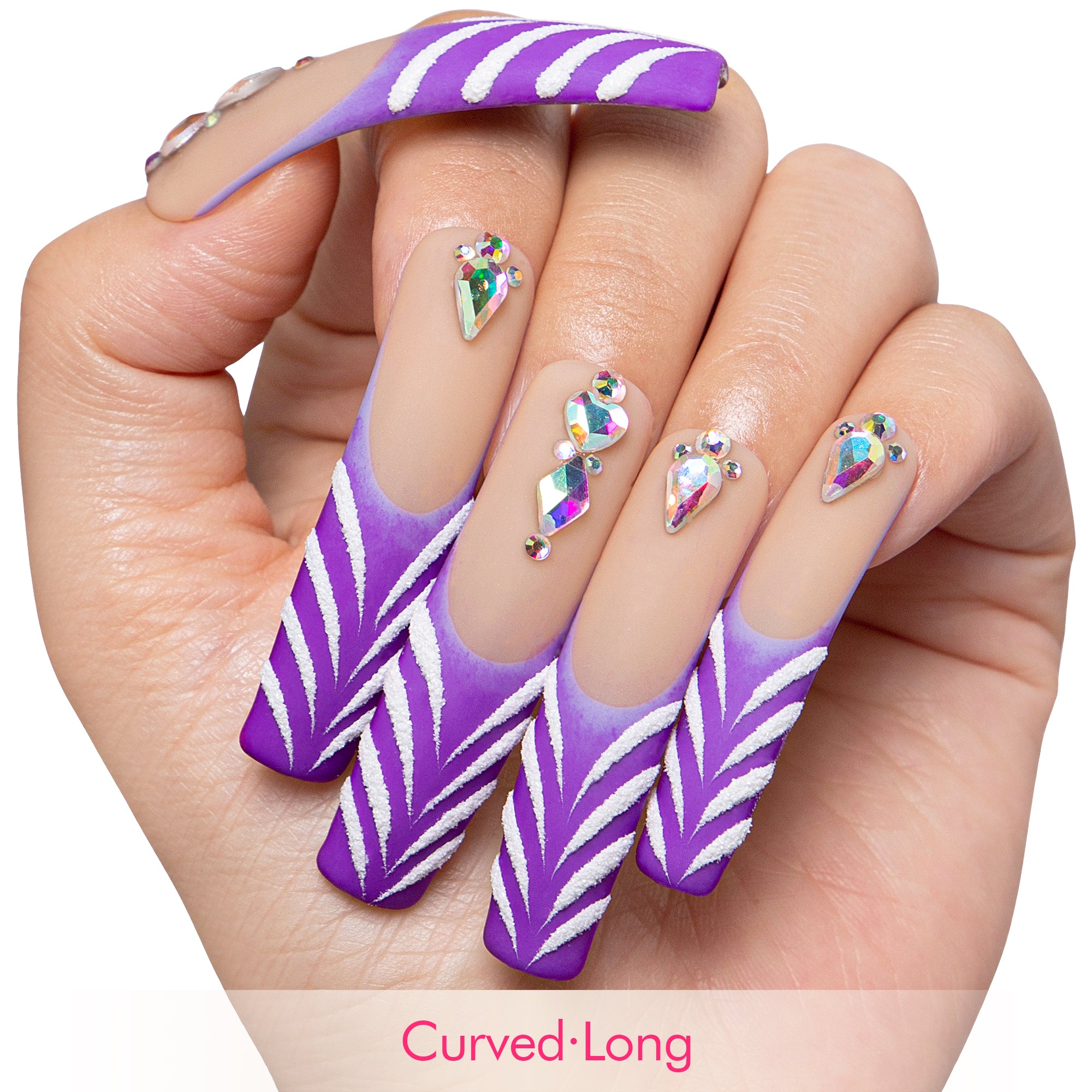 Purple Haze Handmade Nails H304