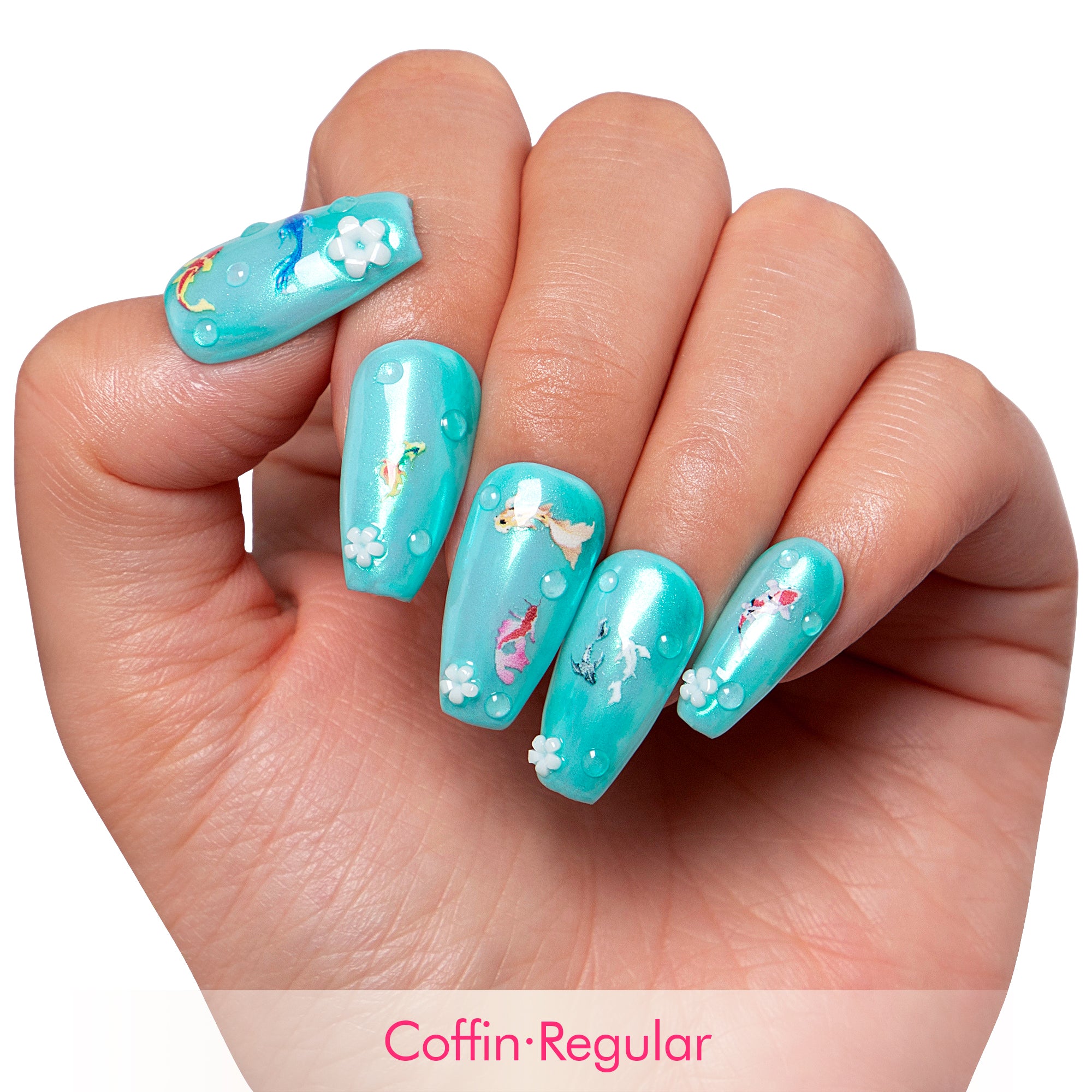 Wishing Fountain Handmade Nails H307