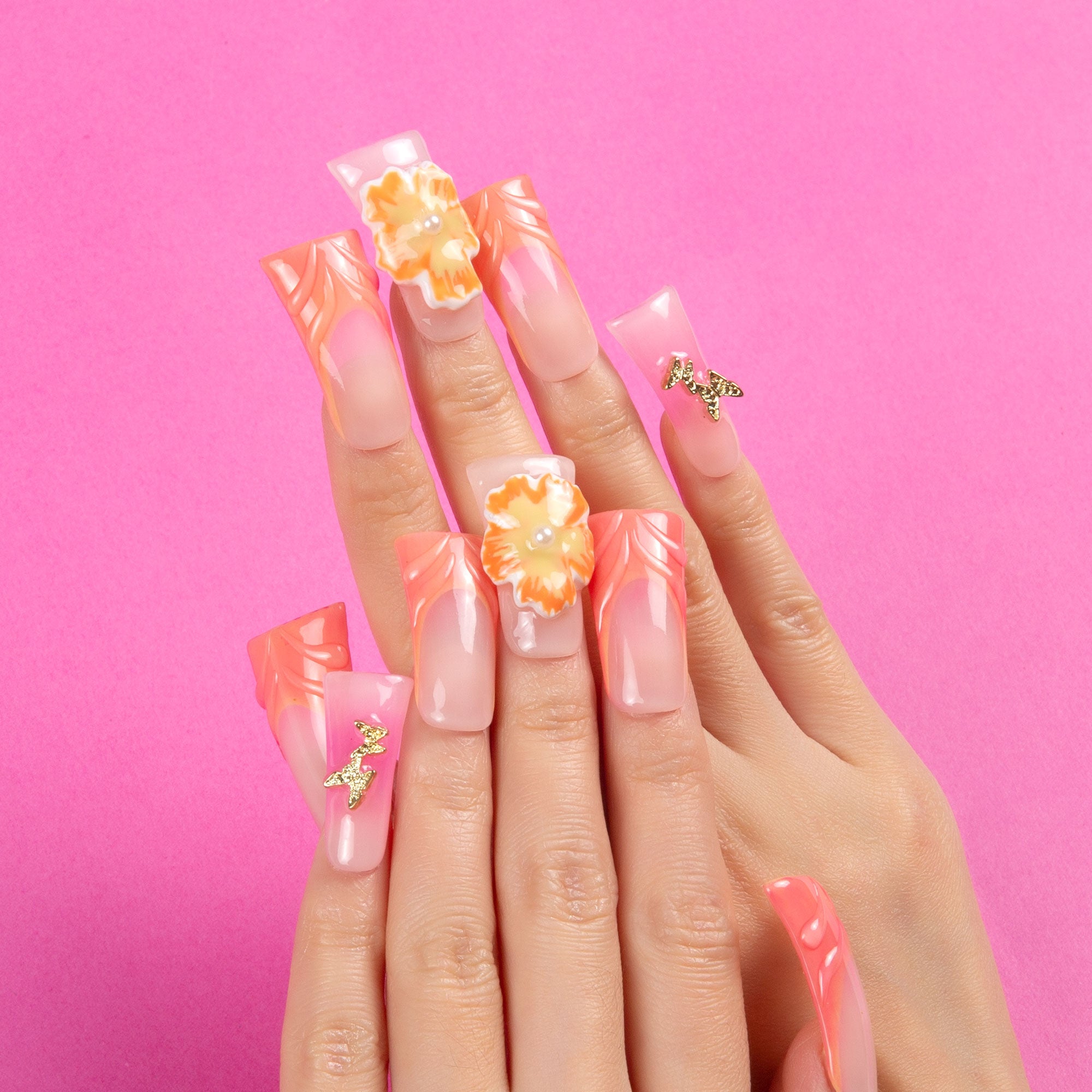 Tropical Fantasy Handmade Duck Nails H310