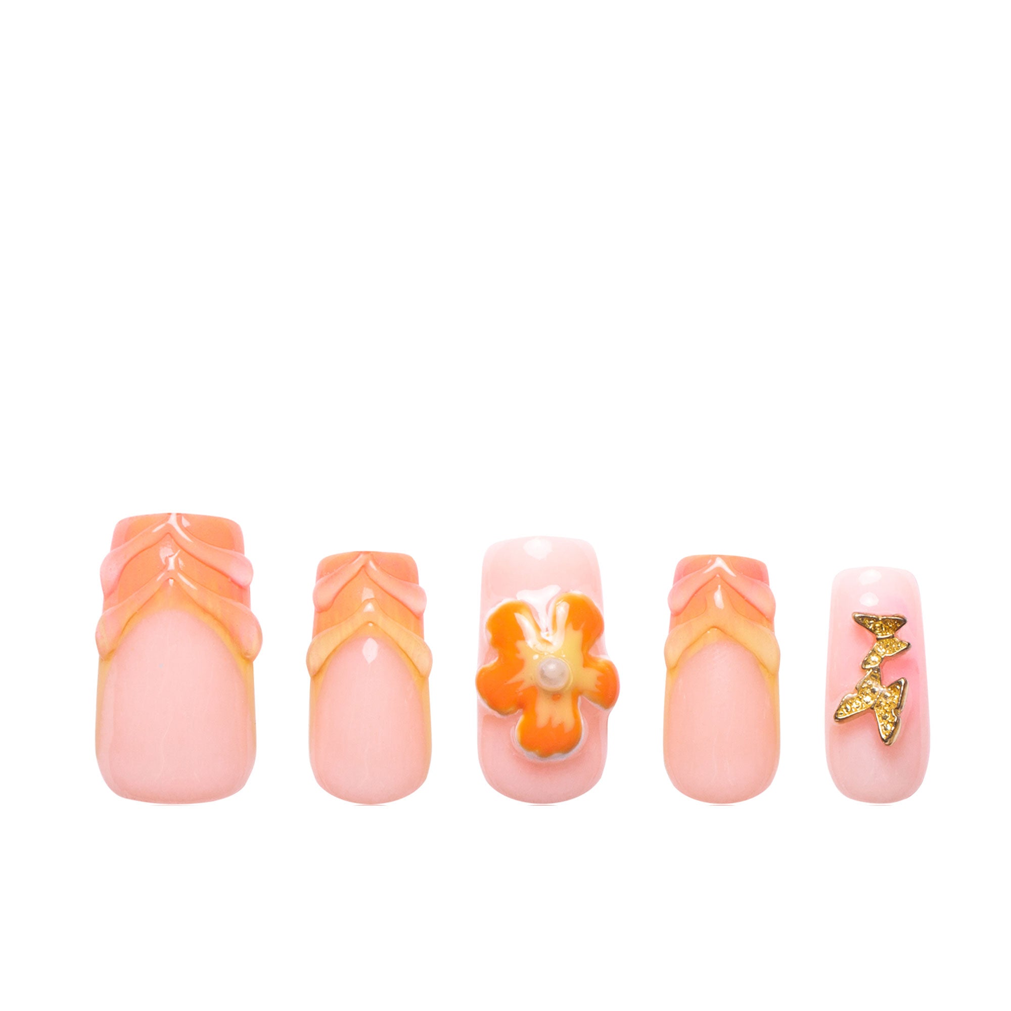 Tropical Fantasy Handmade Nails H310