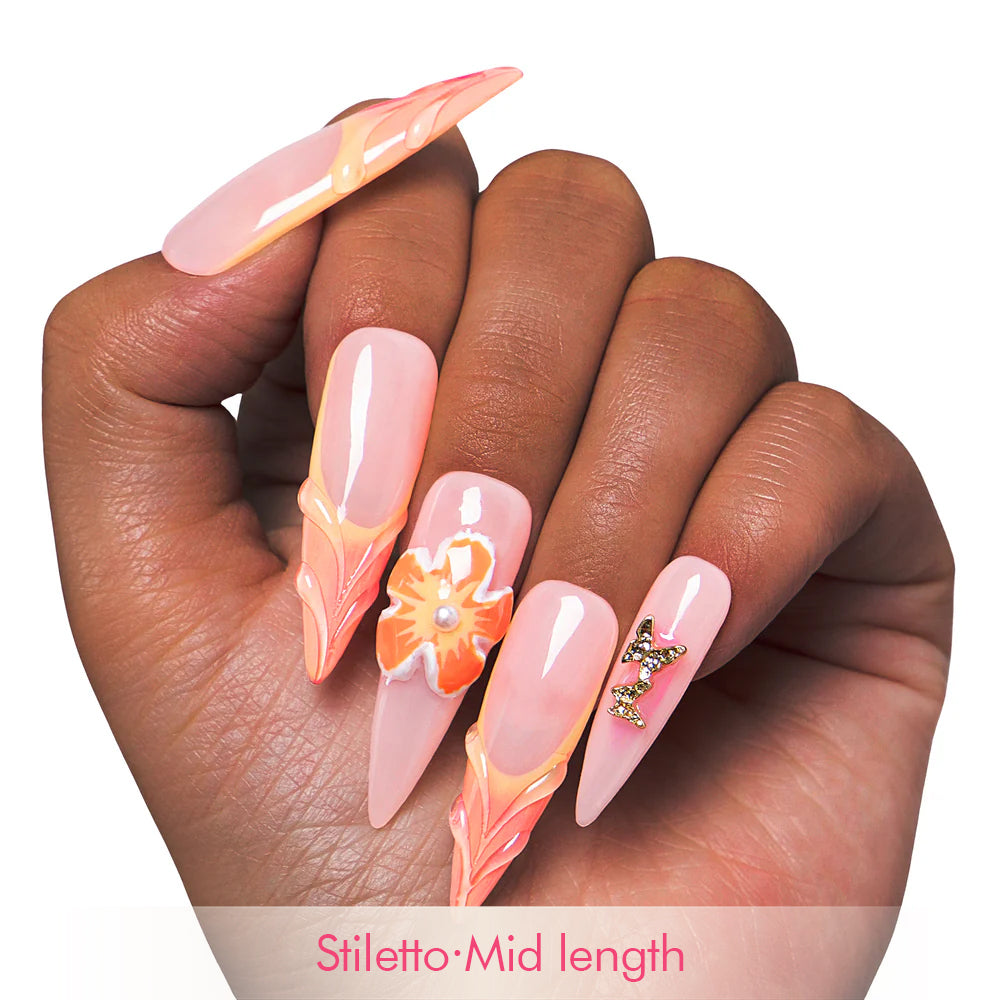 Tropical Fantasy Handmade Nails H310