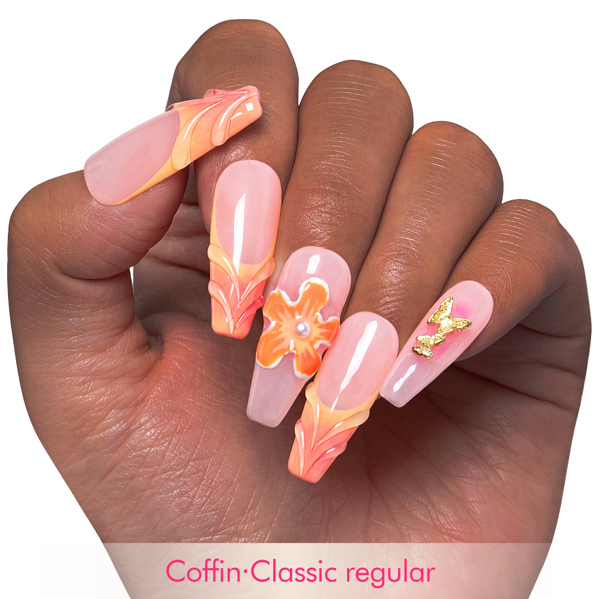 Tropical Fantasy Handmade Nails H310