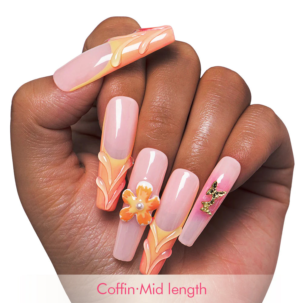 Tropical Fantasy Handmade Nails H310