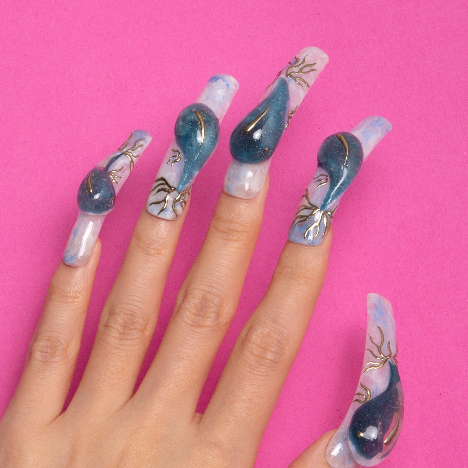 Mystical Dreams Handmade Curve Nails H312