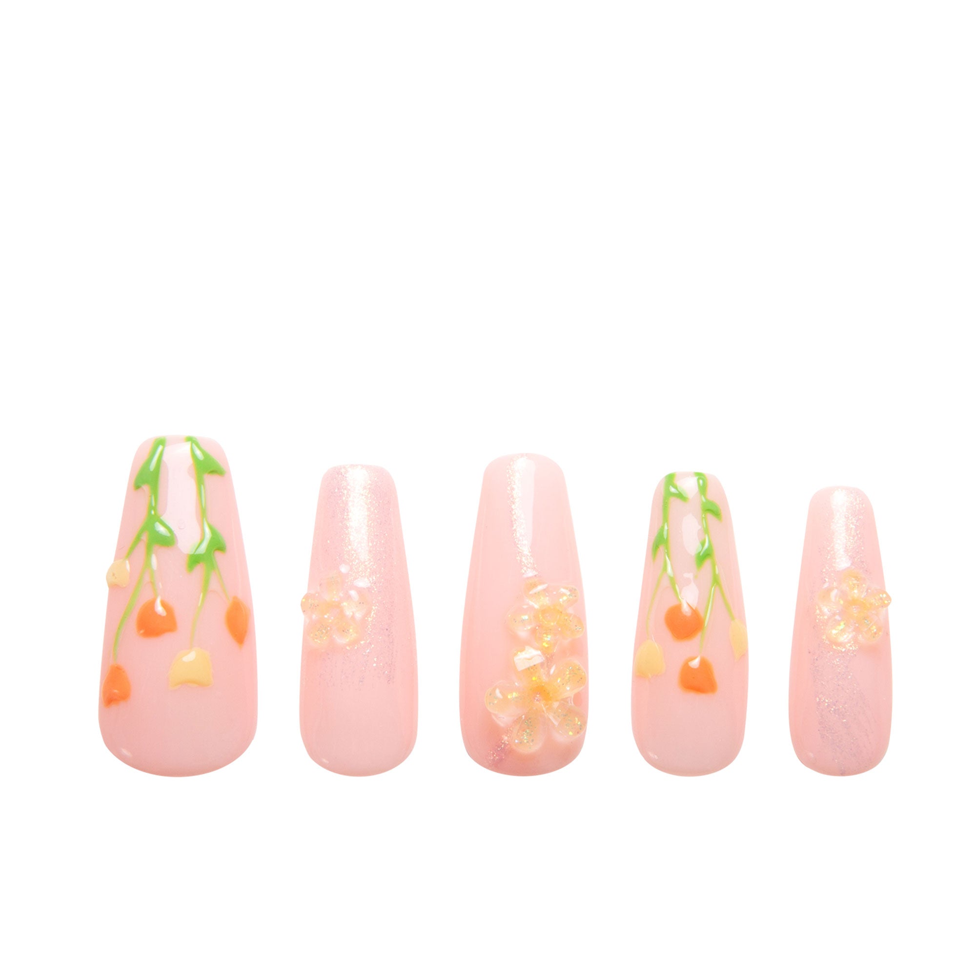 Flower Refresher Handmade Nails H313