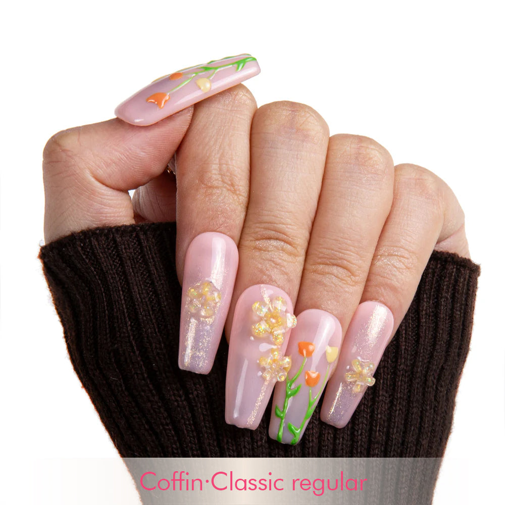 Flower Refresher Handmade Nails H313