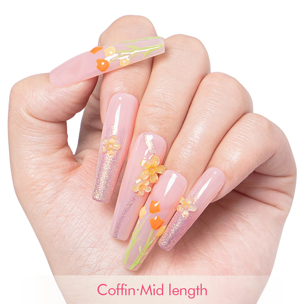 Flower Refresher Handmade Nails H313