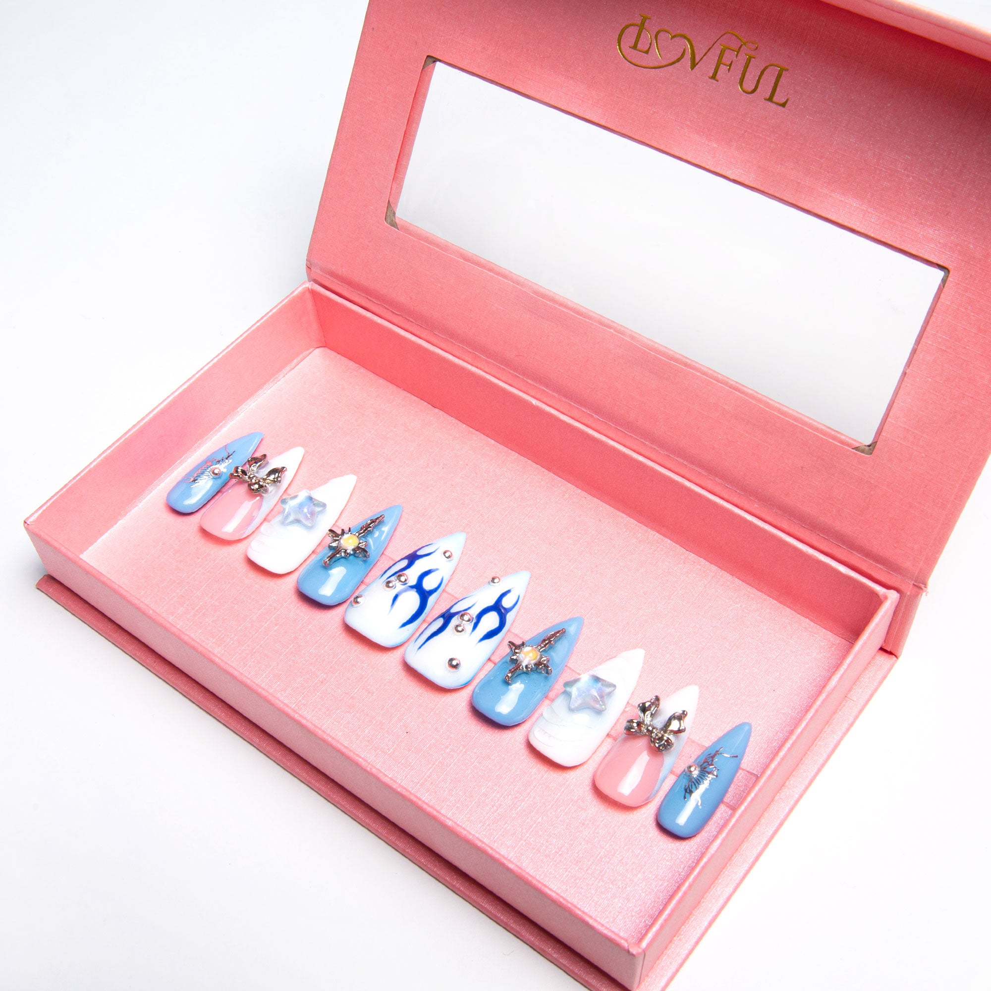 Frozen Handmade Nails H319