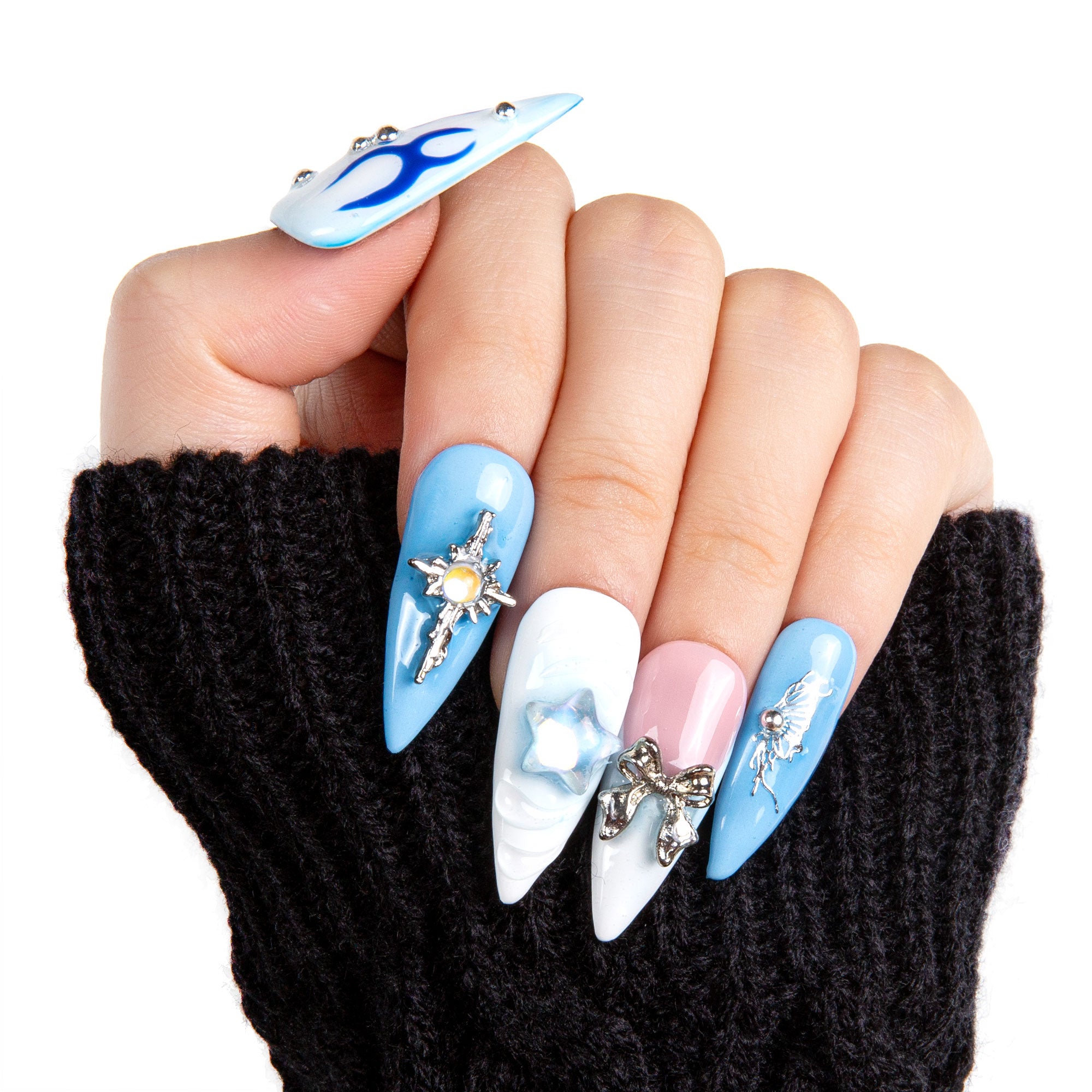 Frozen Handmade Nails H319