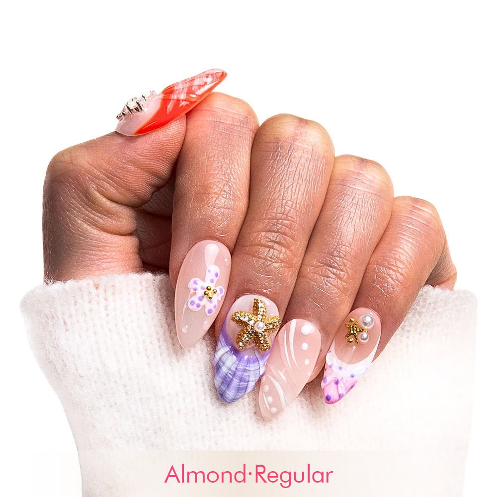 Coastal Sparkle Handmade Nails H320