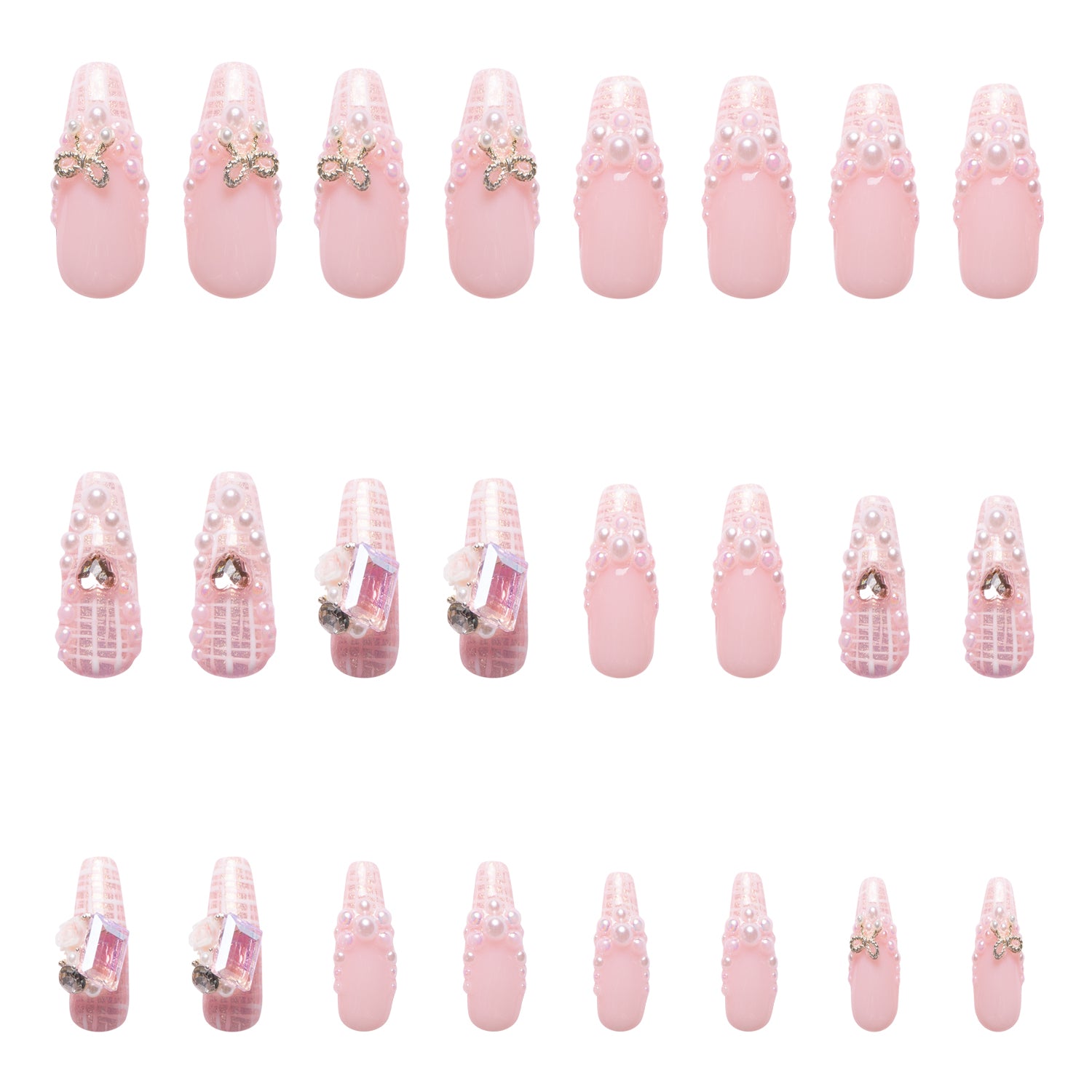 Coco's Diary Handmade Nails 24pcs H321