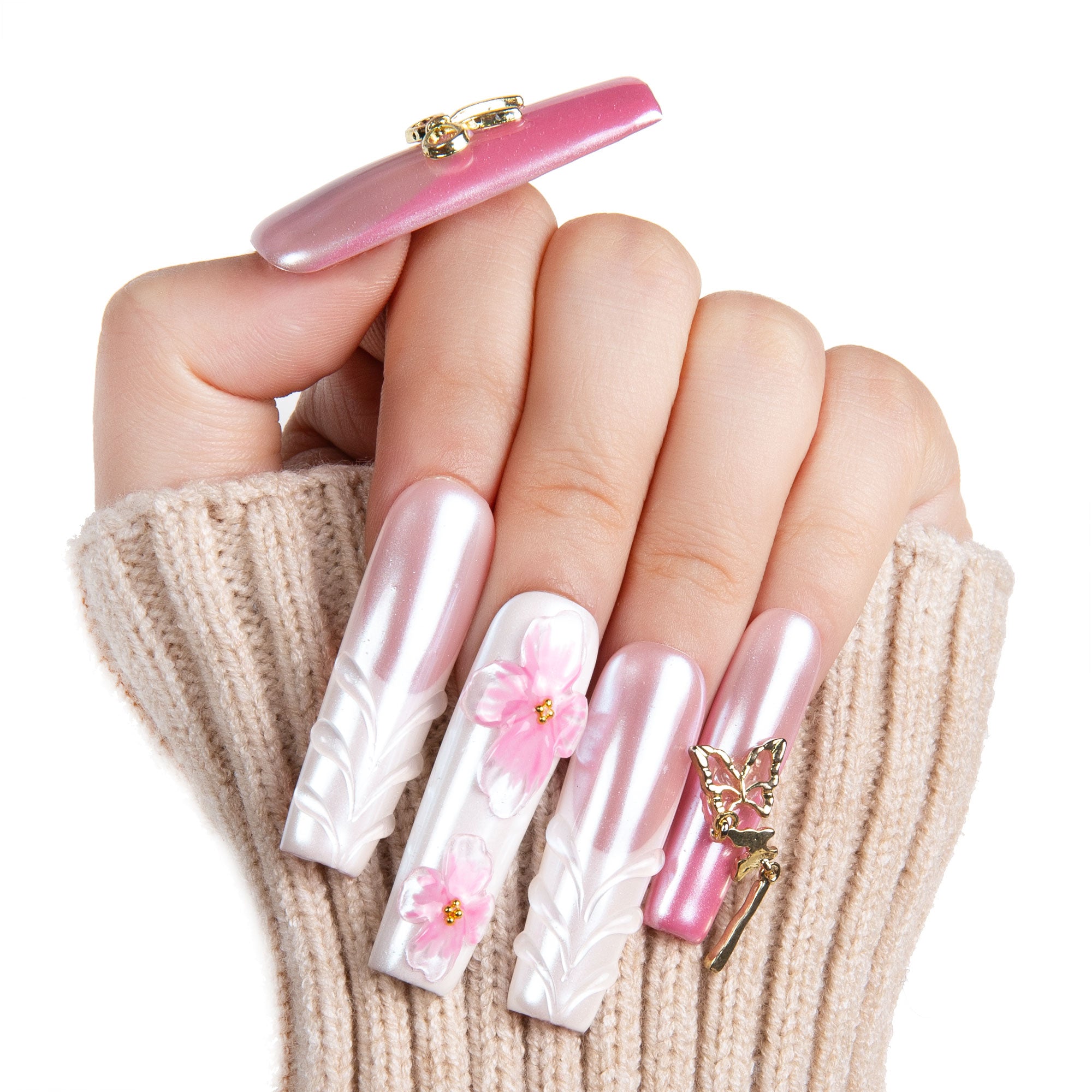 Blossom Aura Handmade Nails H322