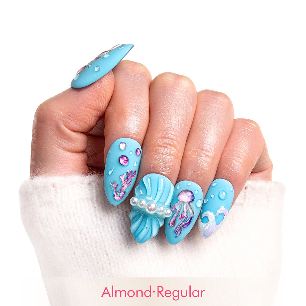 Coral Rhapsody Handmade Nails H323
