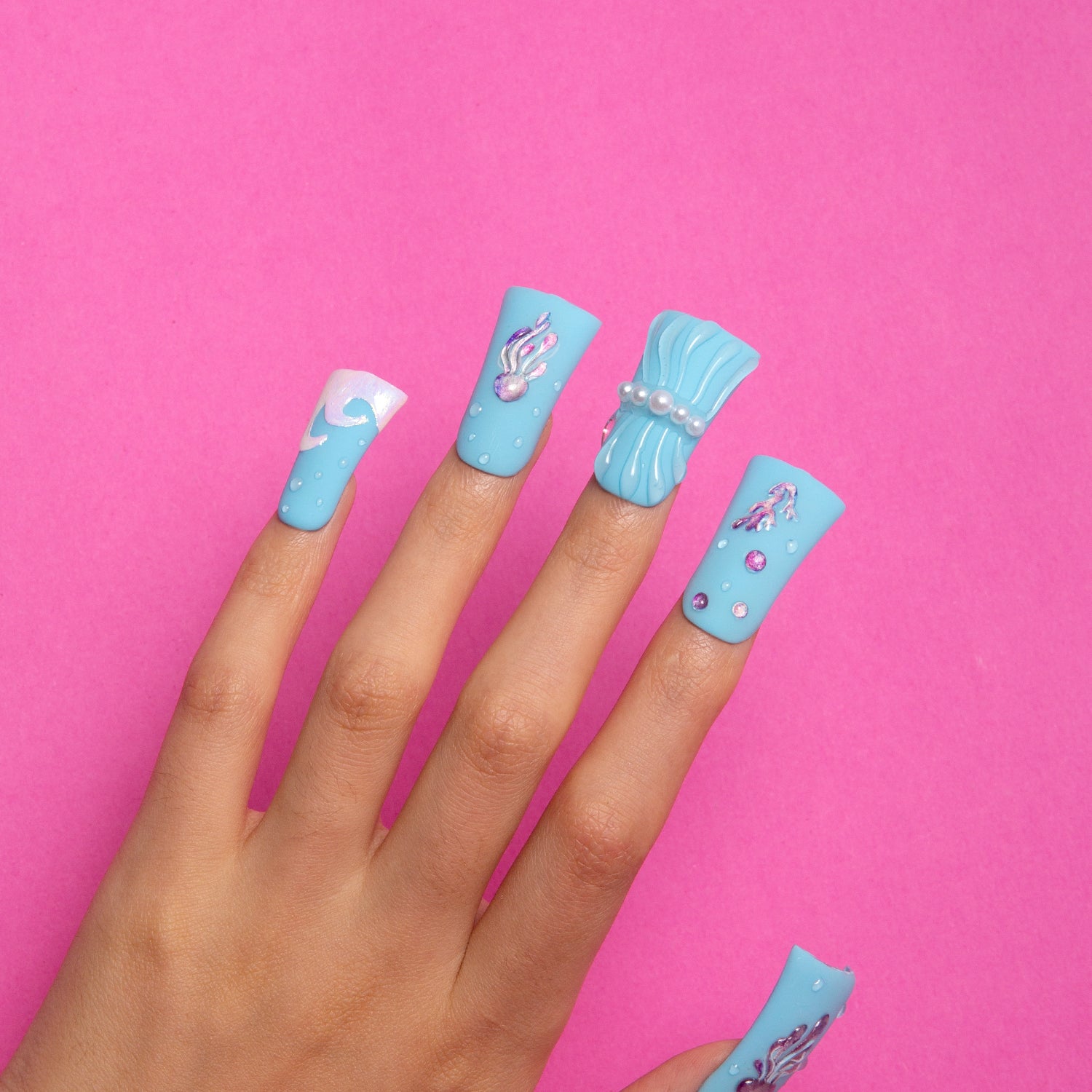 Bikini Bottom Handmade Duck Nails H323