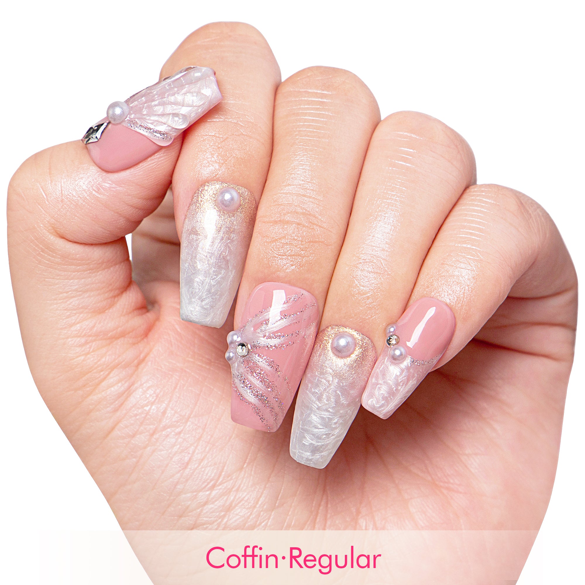 Pink Reverie Handmade Nails H326