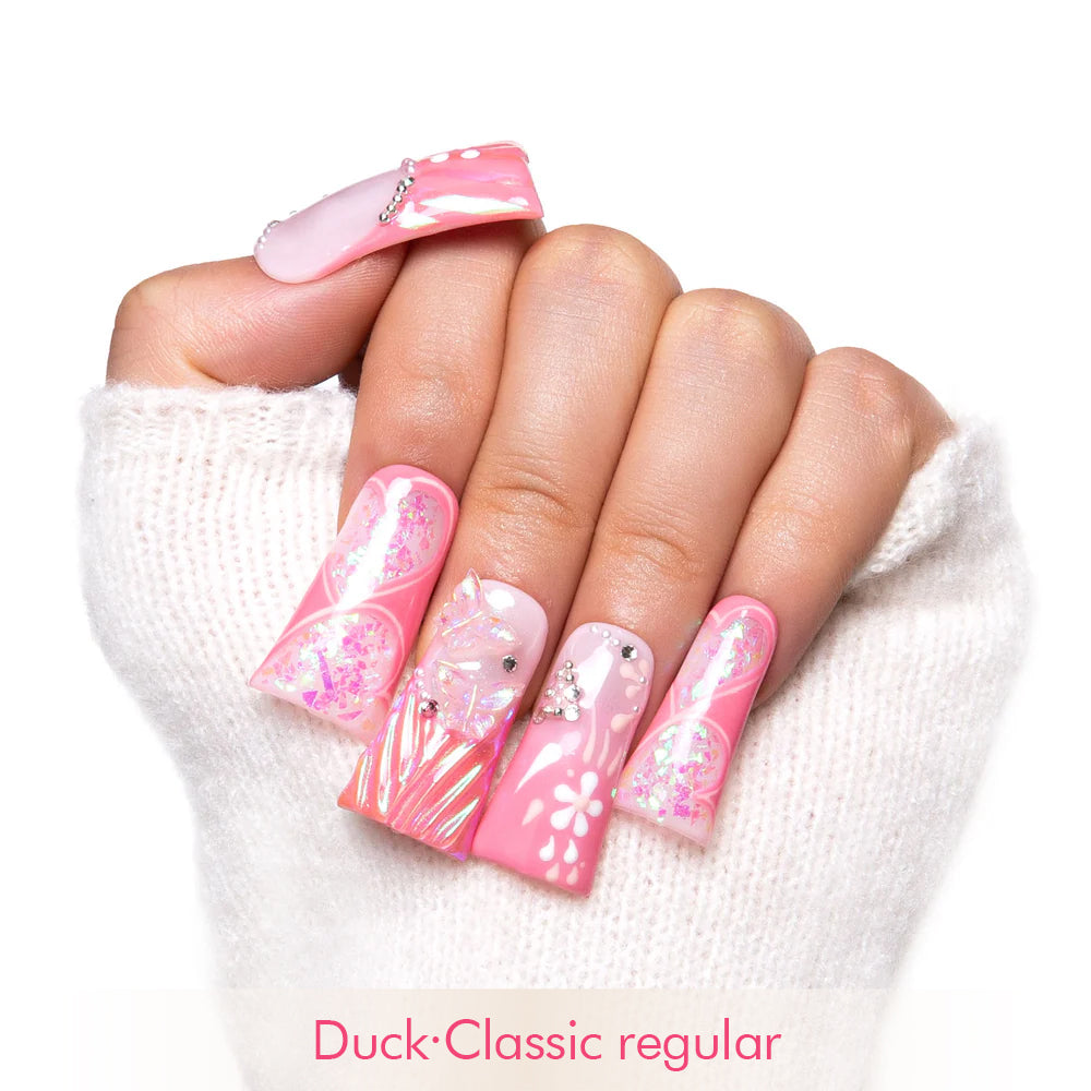 Pink Fantasy Handmade Nails H327