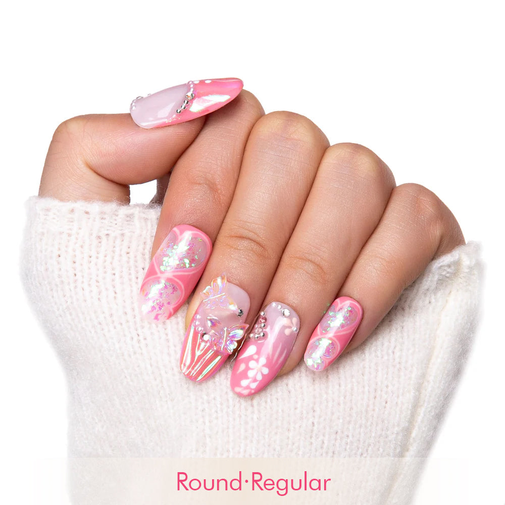 Pink Fantasy Handmade Nails H327