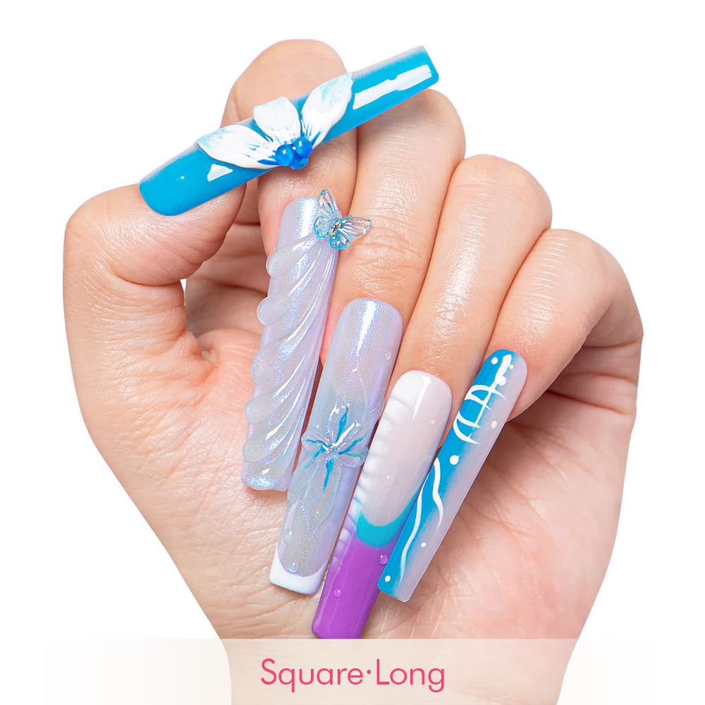 Blue Whisper Handmade Nails H328
