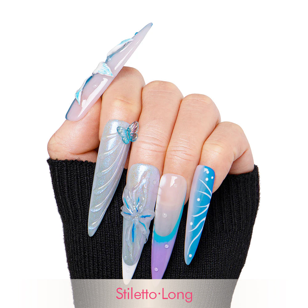 Blue Whisper Handmade Nails H328
