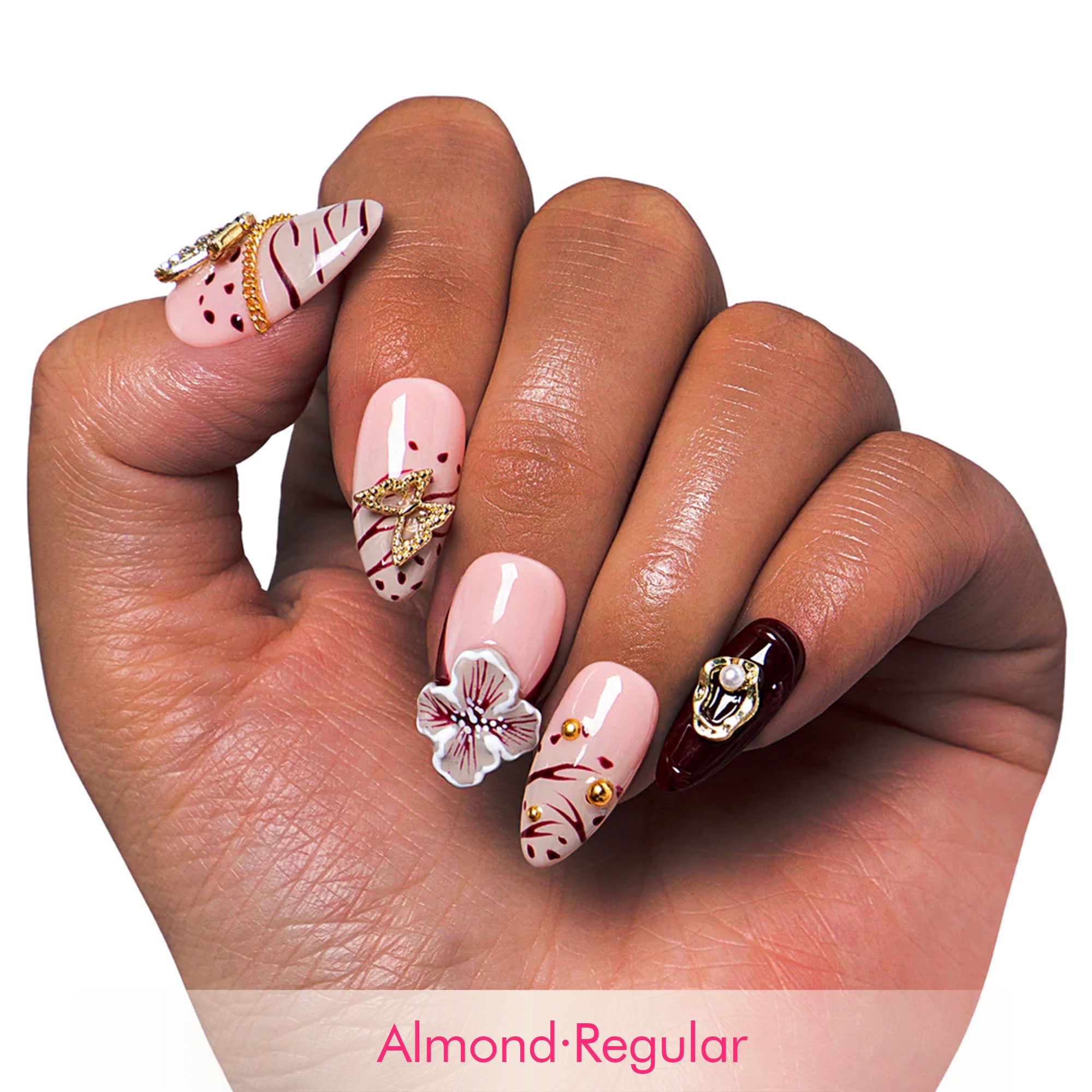 Mystic Garden Handmade Nails H329