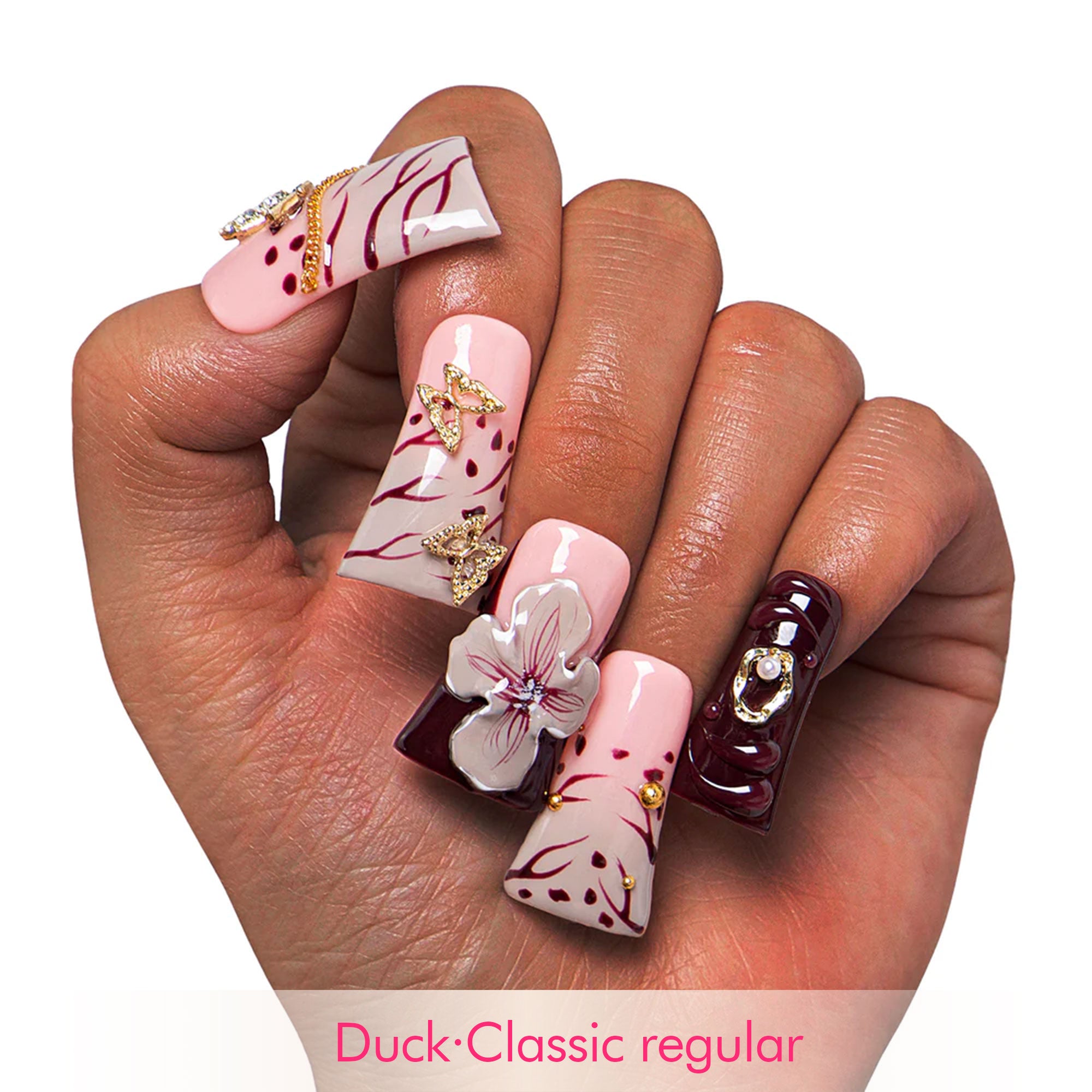 Mystic Garden Handmade Nails H329