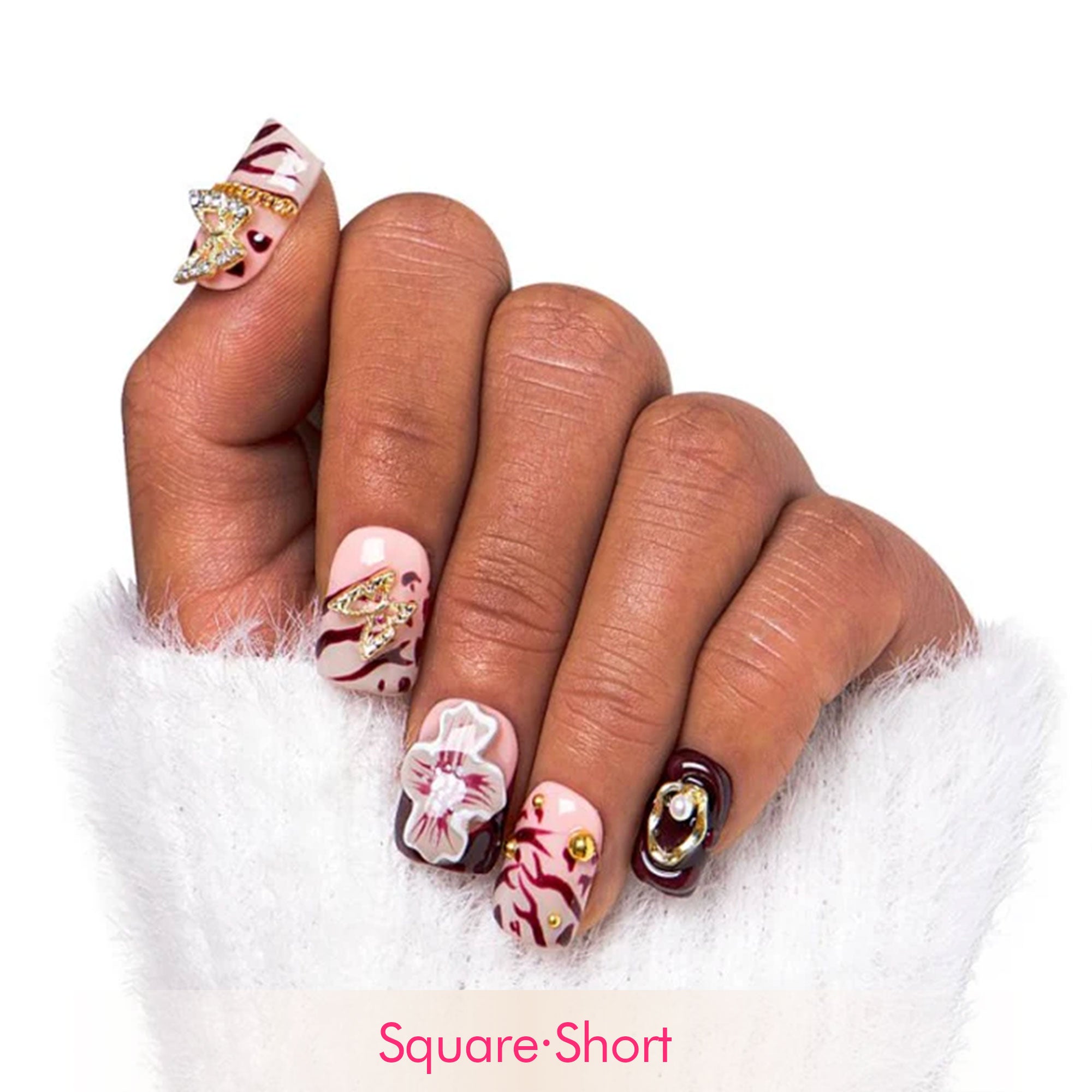 Mystic Garden Handmade Nails H329