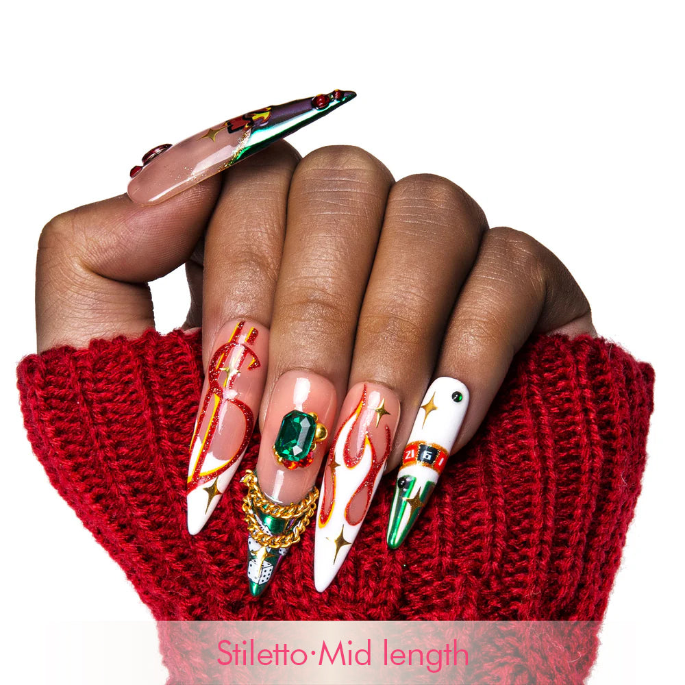 Rolling the Dice Handmade Nails H334
