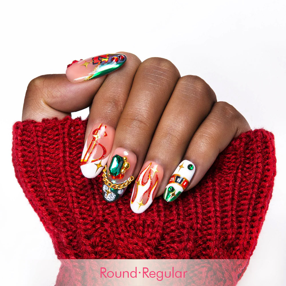 Rolling the Dice Handmade Nails H334