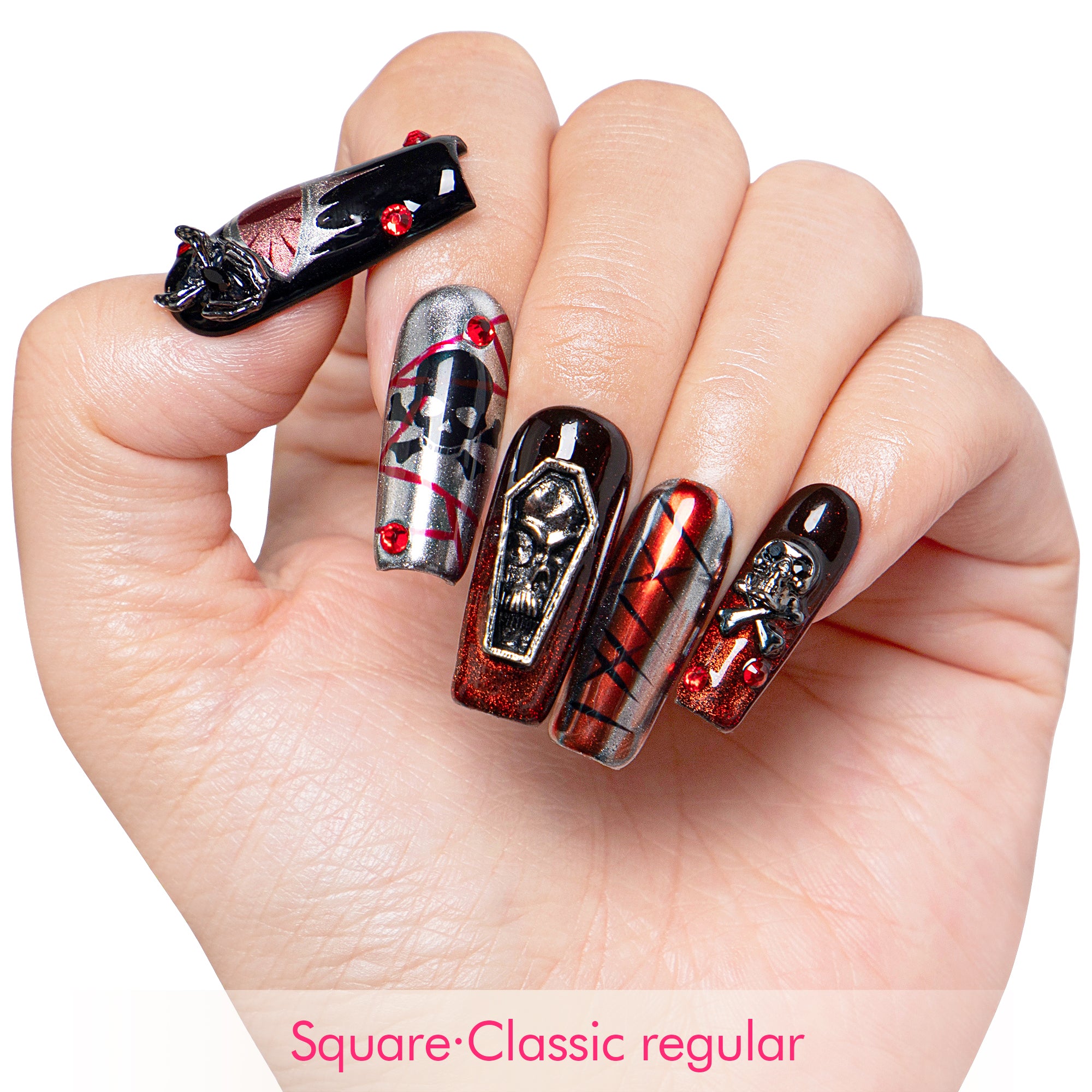 Bloody Scary Farm Handmade Nails H340