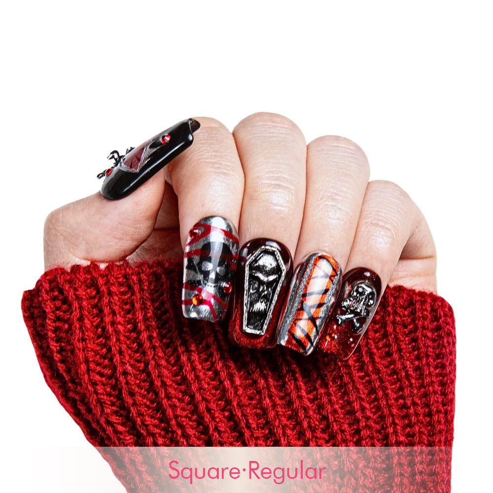 Bloody Scary Farm Handmade Nails H340