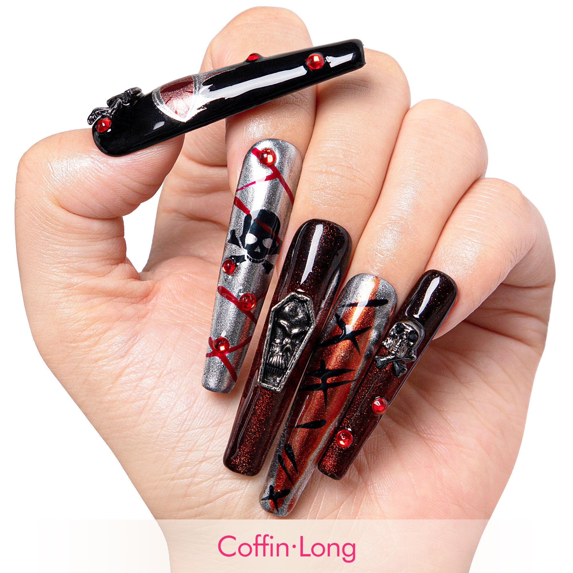 Bloody Scary Farm Handmade Nails H340