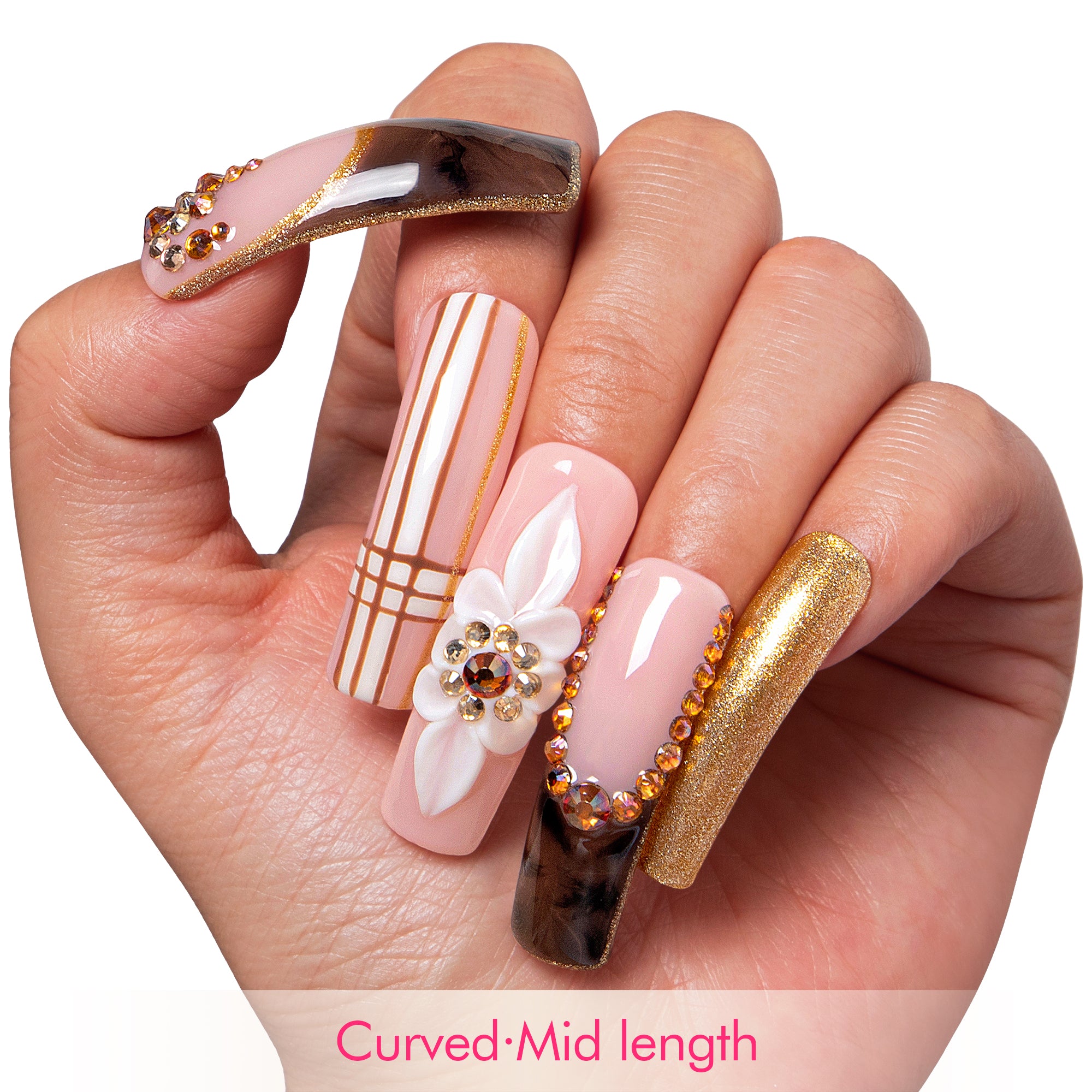@Thatasiangirl2000 (Mulan) x Lovful Creator Collab Luxurious Autumn Harvest Nails H344