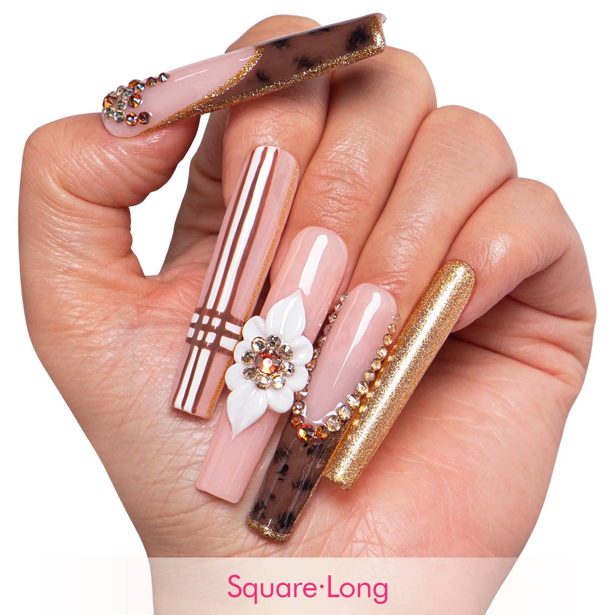 @Thatasiangirl2000 (Mulan) x Lovful Creator Collab Luxurious Autumn Harvest Nails H344