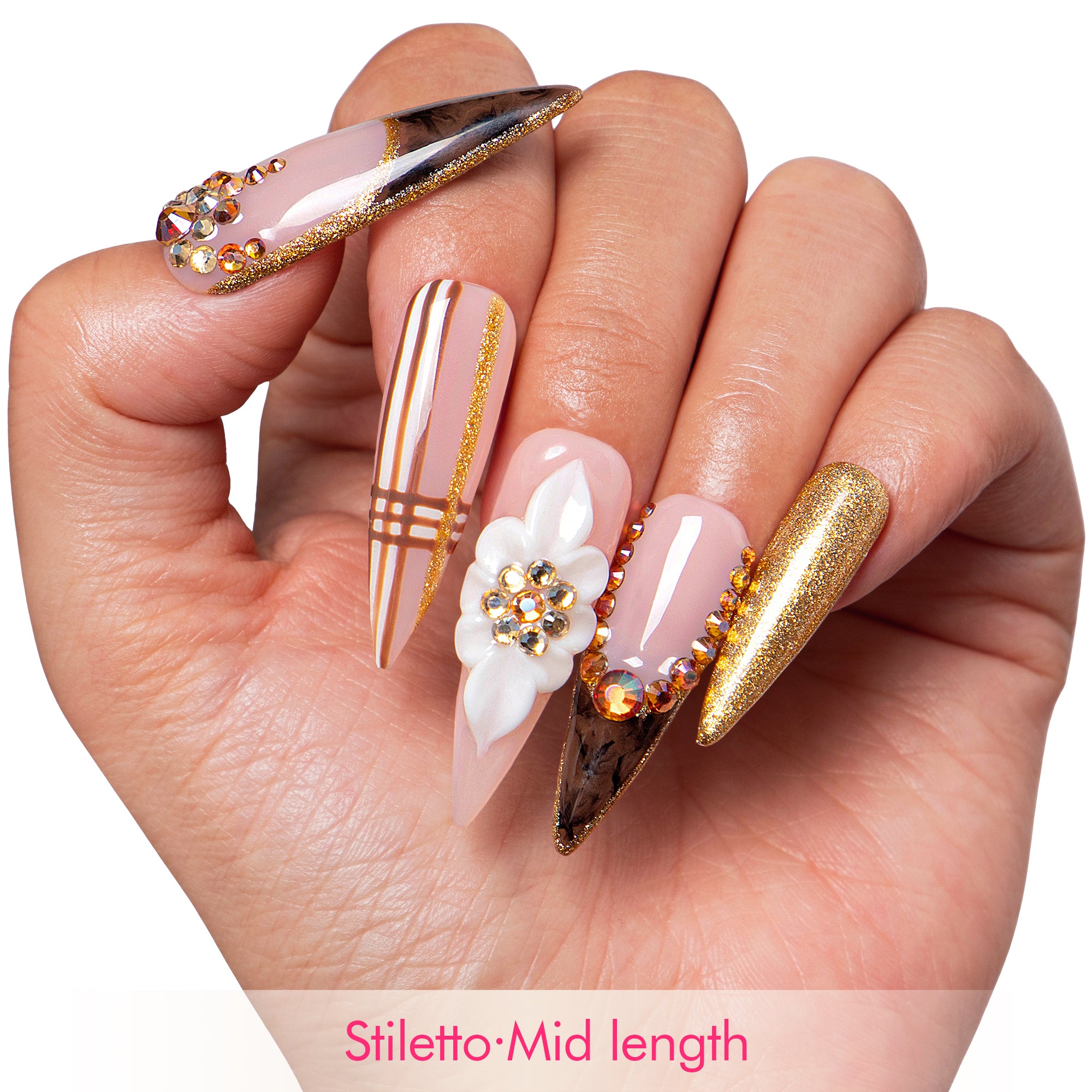 @Thatasiangirl2000 (Mulan) x Lovful Creator Collab Luxurious Autumn Harvest Nails H344