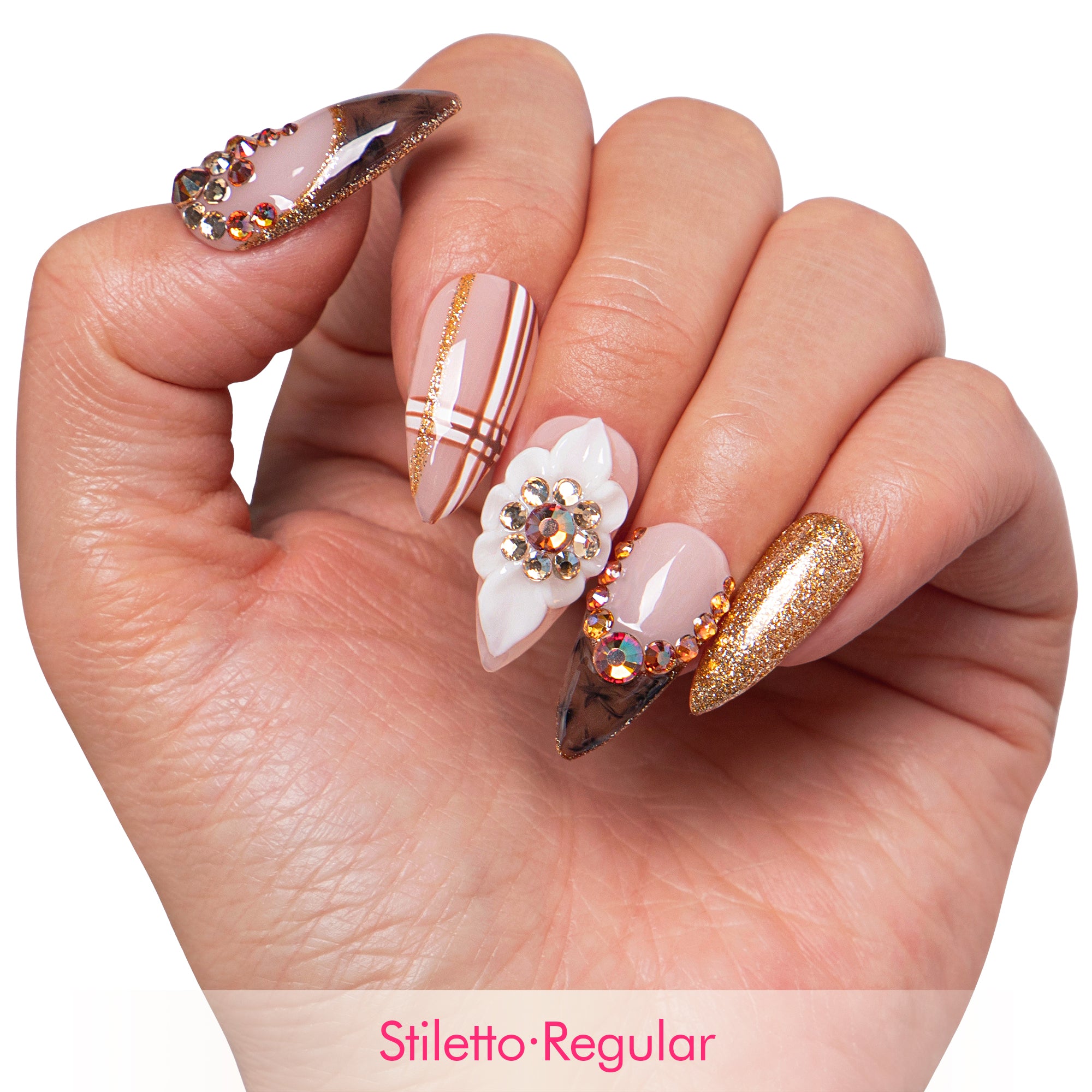 @Thatasiangirl2000 (Mulan) x Lovful Creator Collab Luxurious Autumn Harvest Nails H344