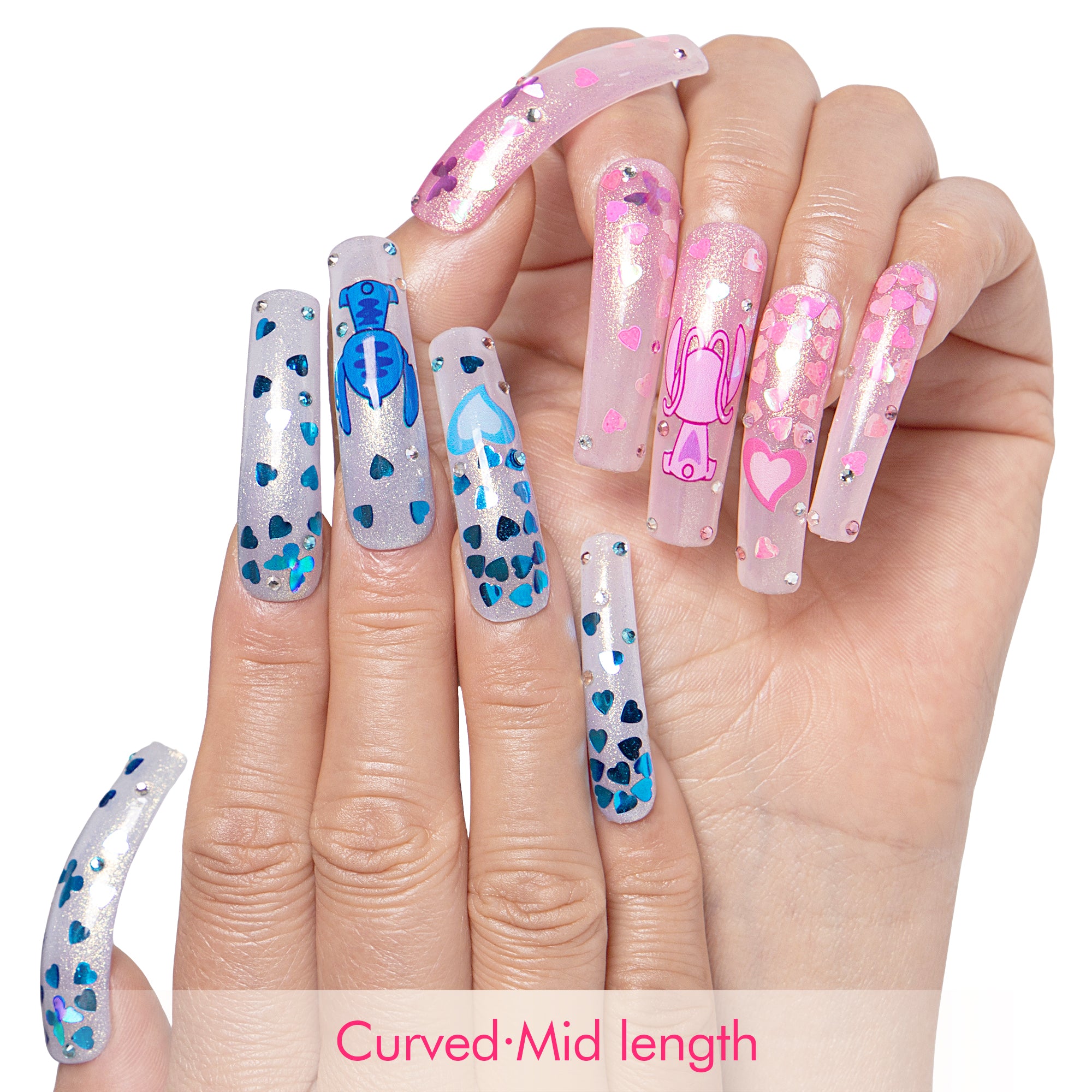 Chic Glitters Handmade Nails H346