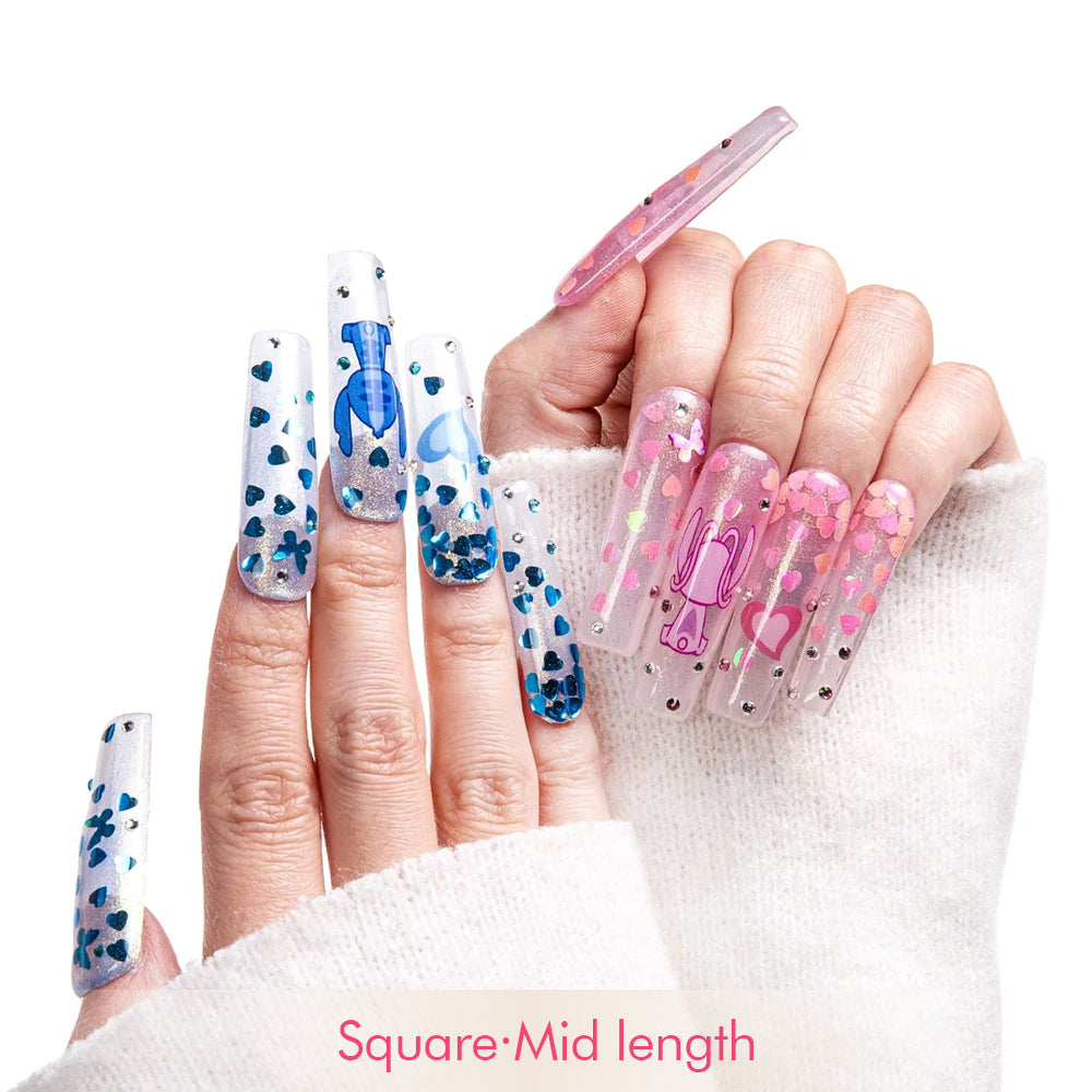 Chic Glitters Handmade Nails H346