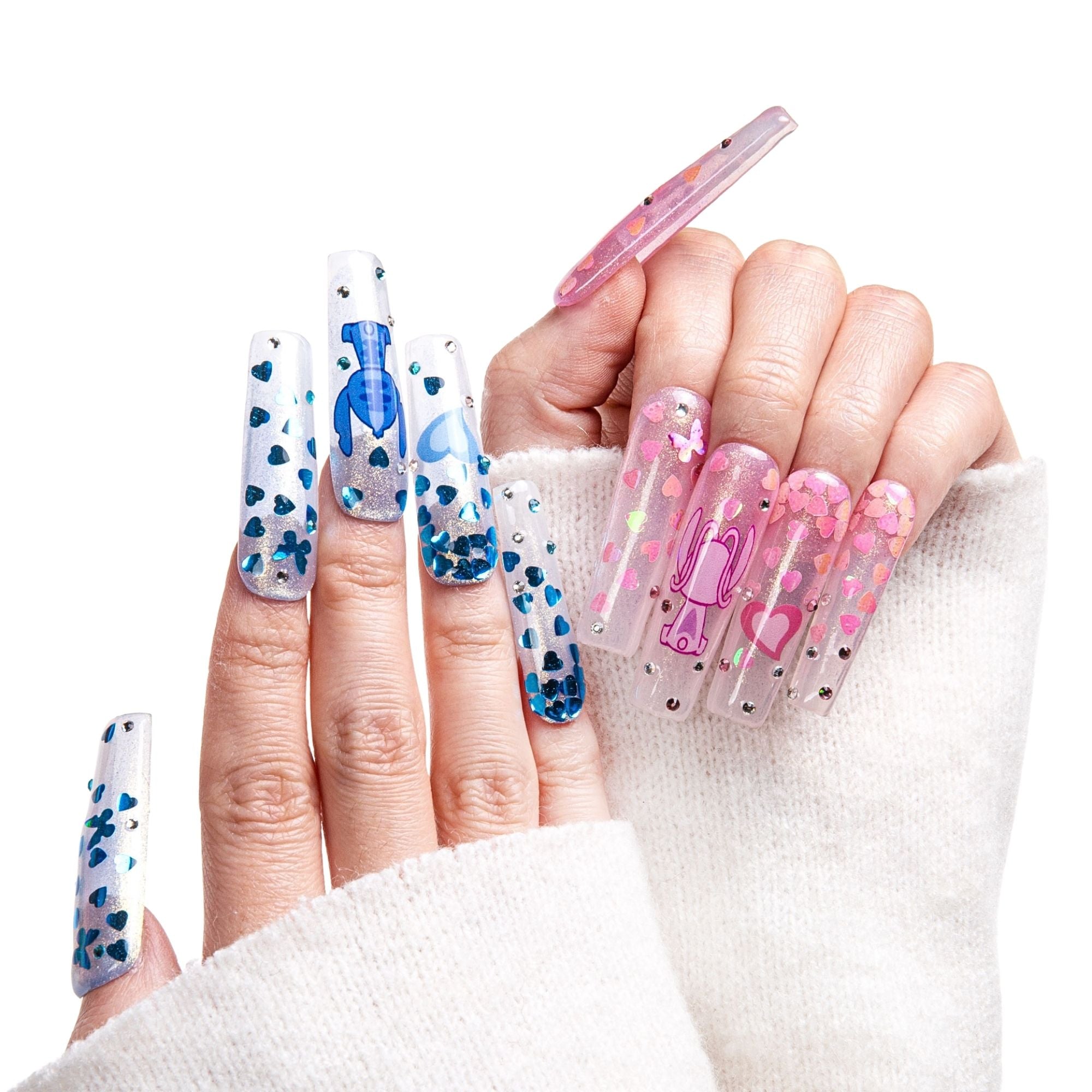 Chic Glitters Handmade Nails H346