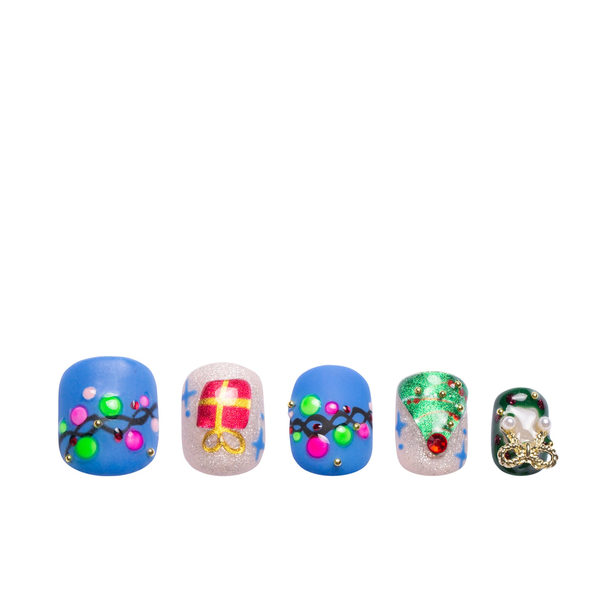 Christmas Cheer Handmade Nails H348