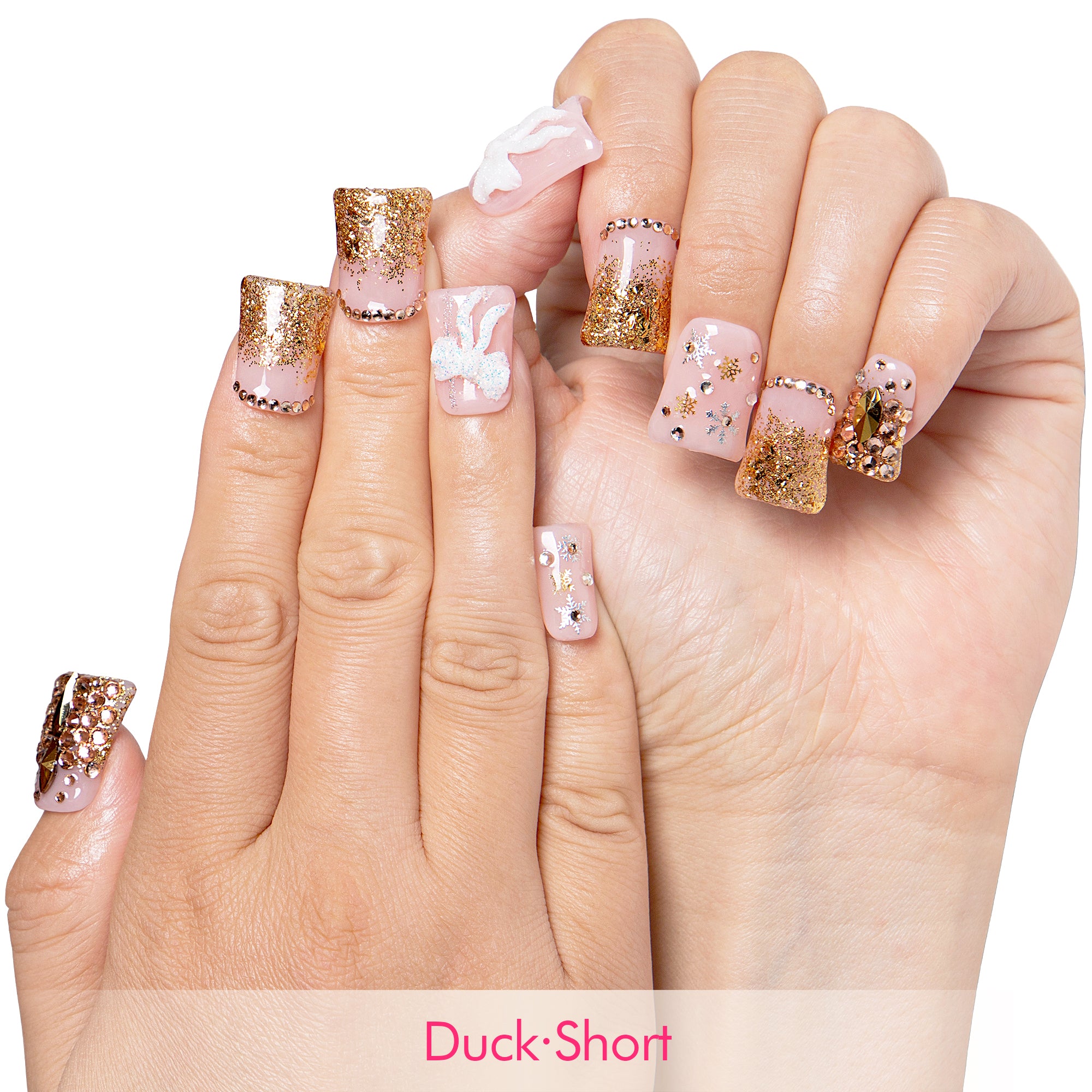 @Kymieann x Lovful Creator Collab Series Gold Flow Handmade Nails H354