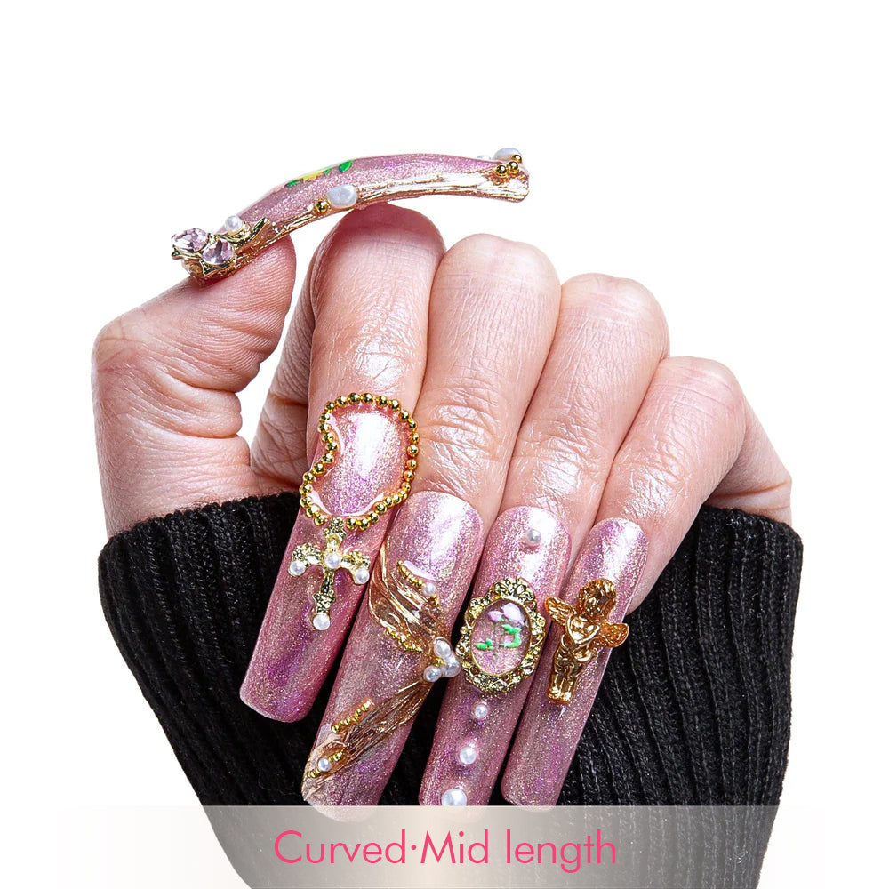 Vintage Rosé Handmade Nails H355